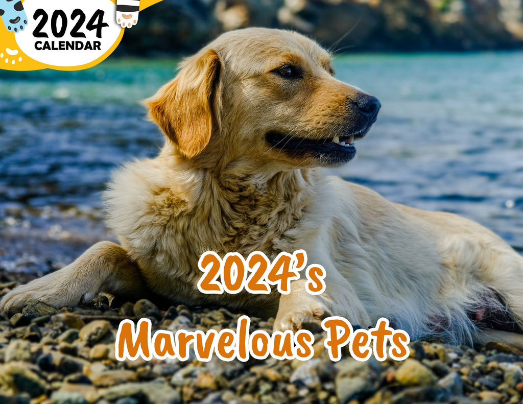 2024's Marvelous Pets: 2024 Wall Calendar (Published)