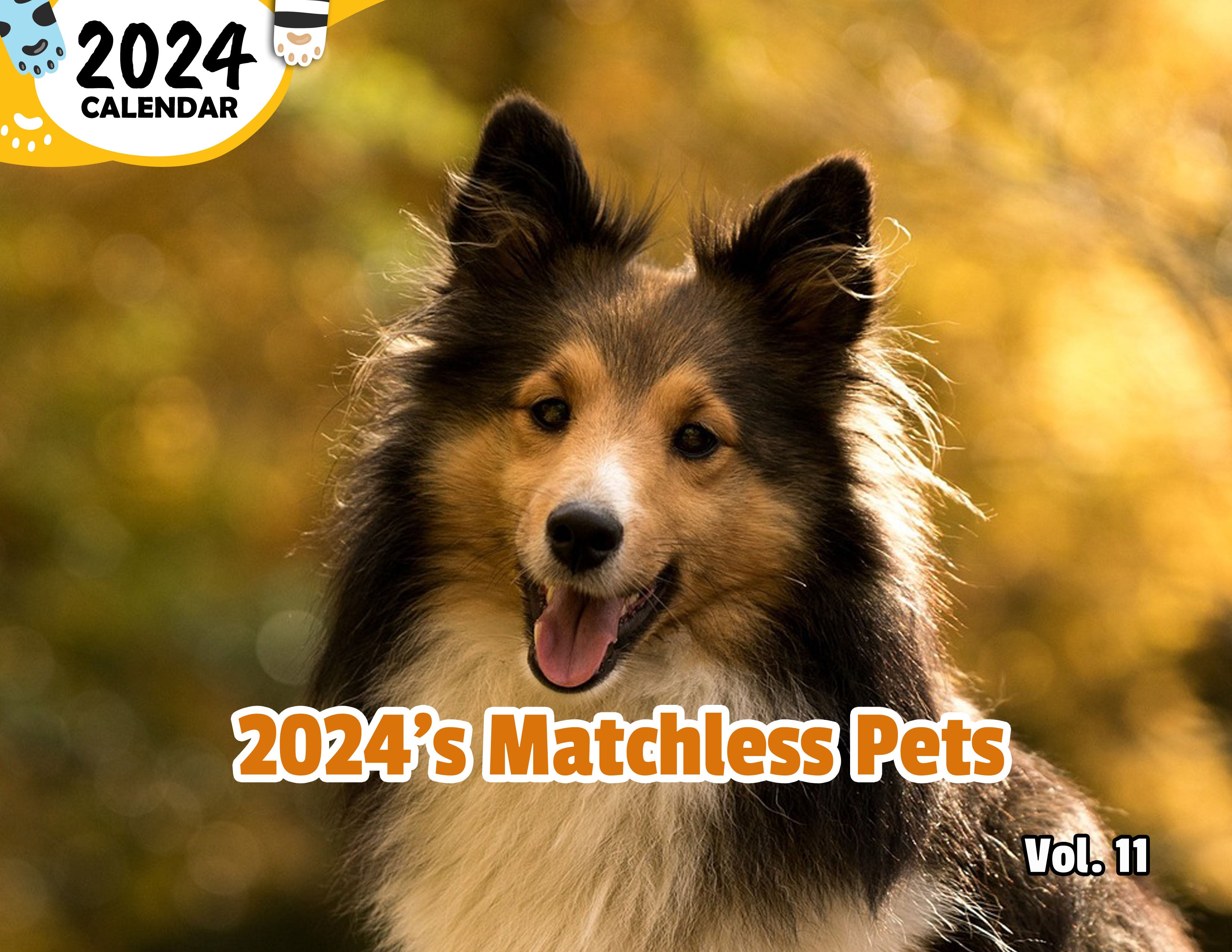2024's Matchless Pets Volume Eleven: 2024 Wall Calendar (Published)