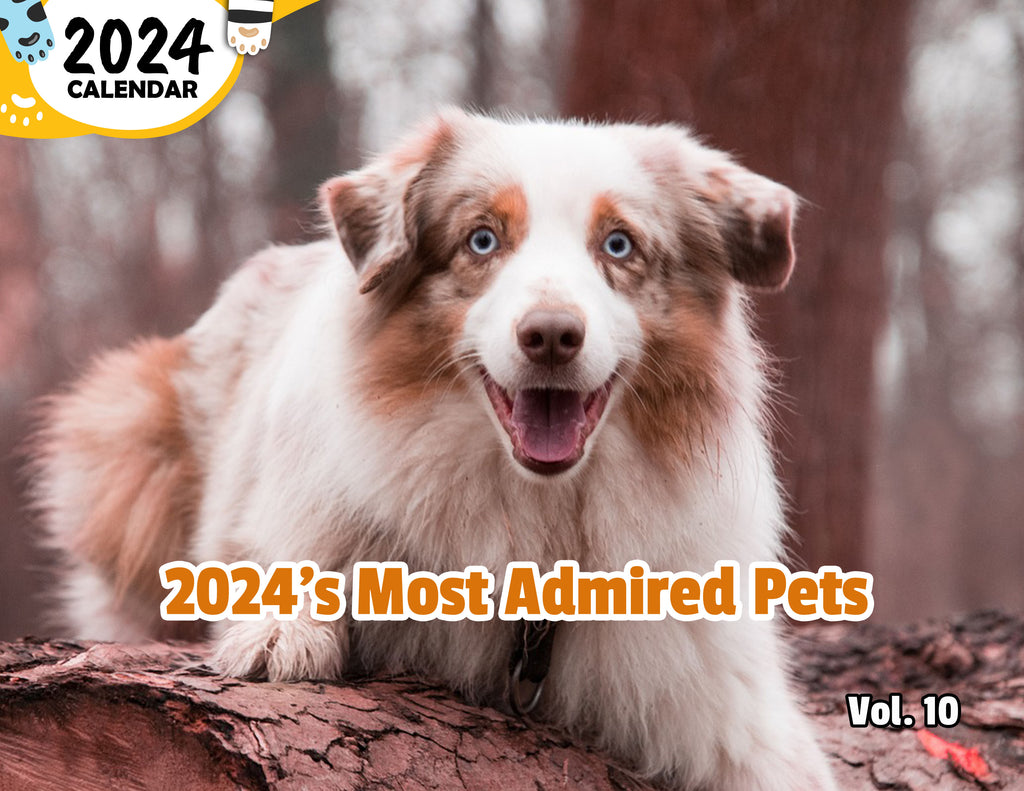 2024's Most Admired Pets Volume Ten: 2024 Wall Calendar (Published)