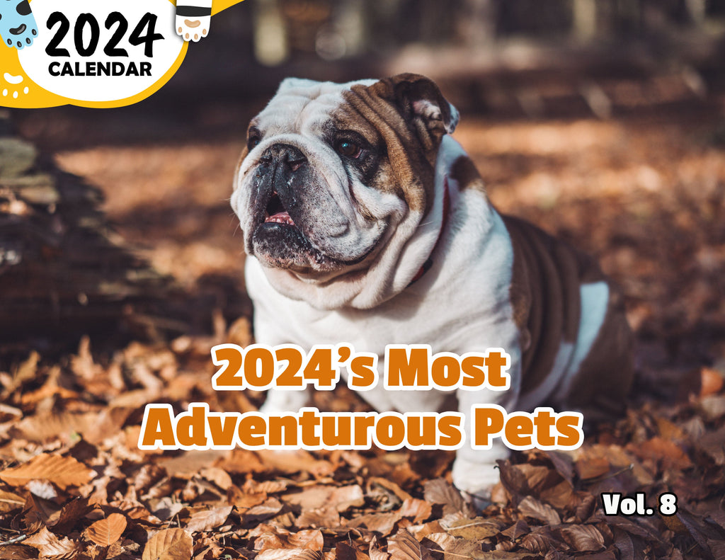 2024's Most Adventurous Pets Volume Eight: 2024 Wall Calendar (Published)