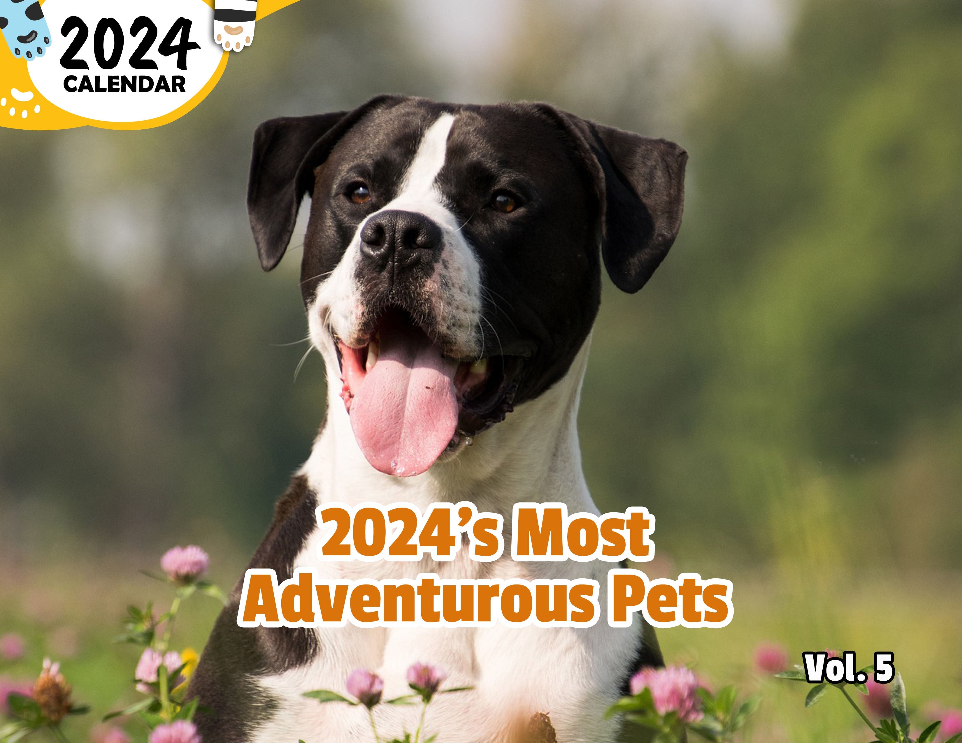 2024's Most Adventurous Pets Volume Five: 2024 Wall Calendar (Published)