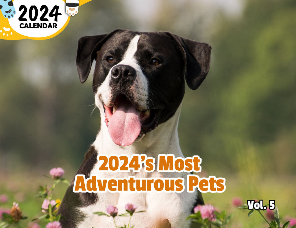 2024's Most Adventurous Pets Volume Five: 2024 Wall Calendar (Published)
