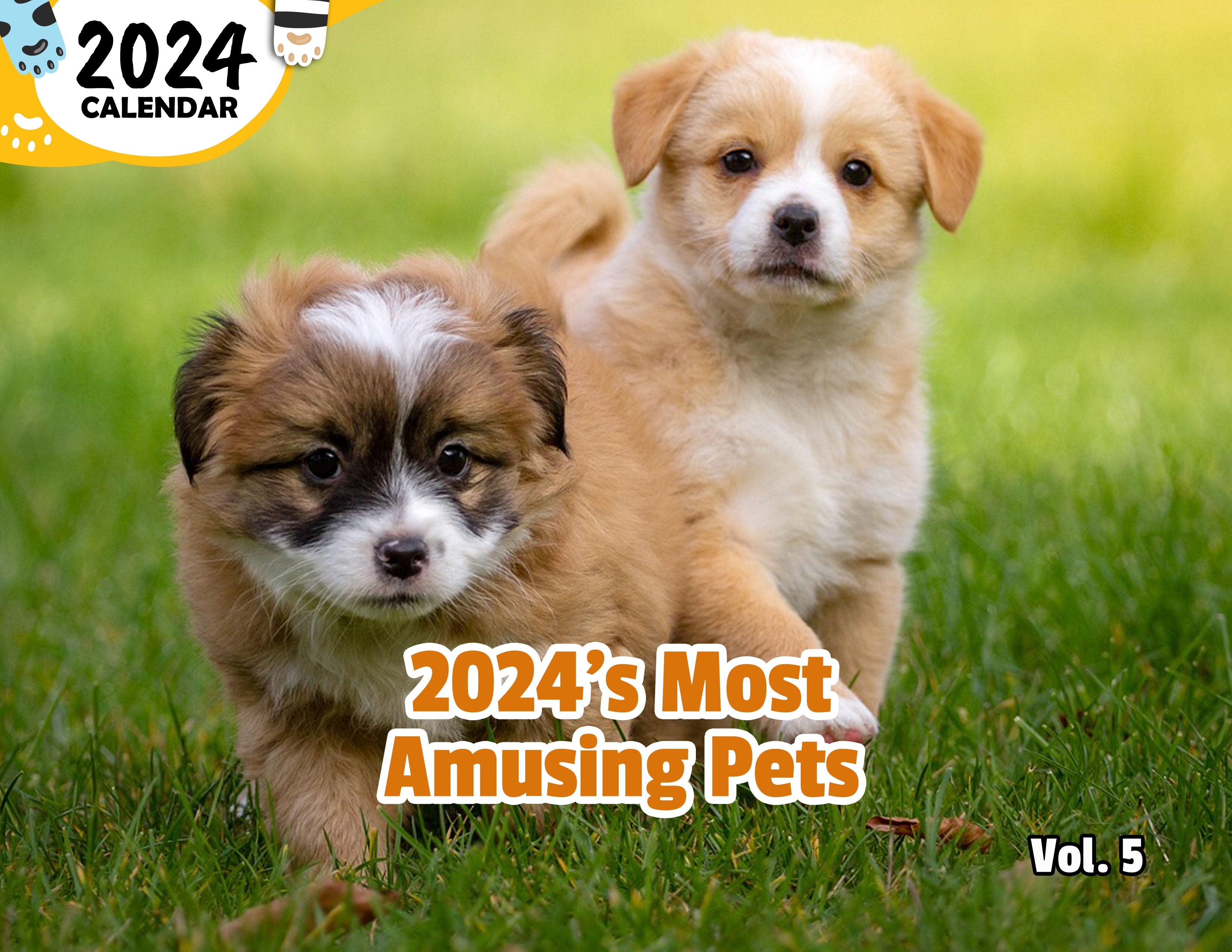 2024's Most Amusing Pets Volume Five: 2024 Wall Calendar (Published)