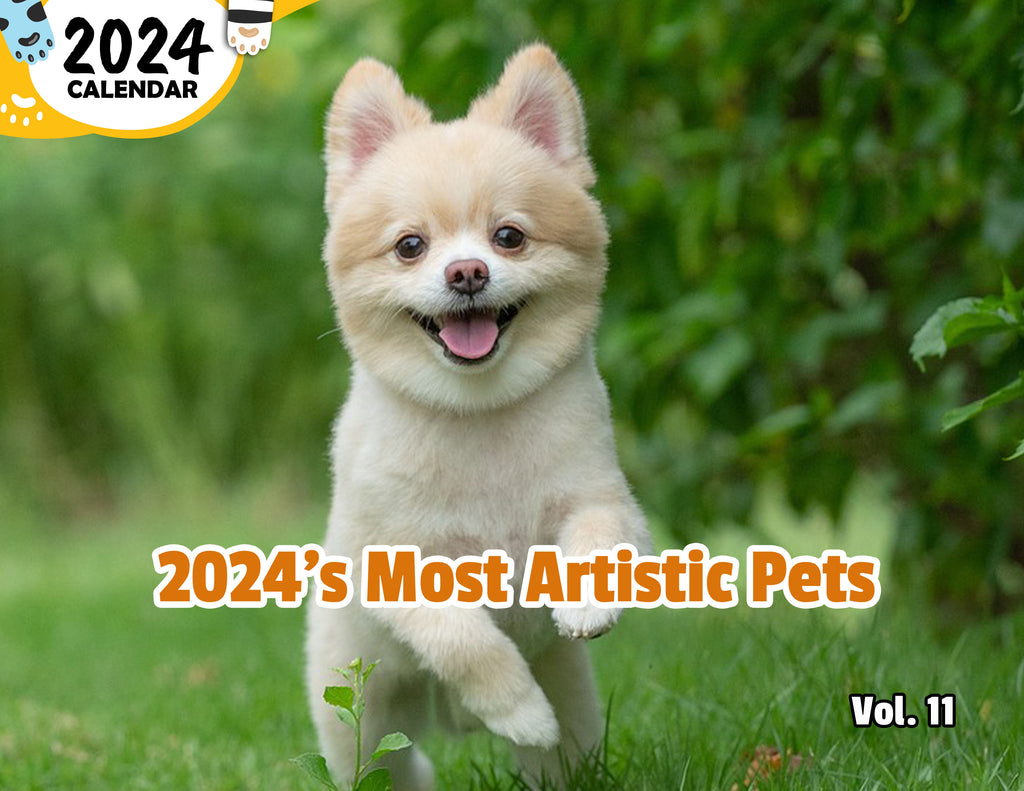 2024's Most Artistic Pets Volume Eleven: 2024 Wall Calendar (Published)