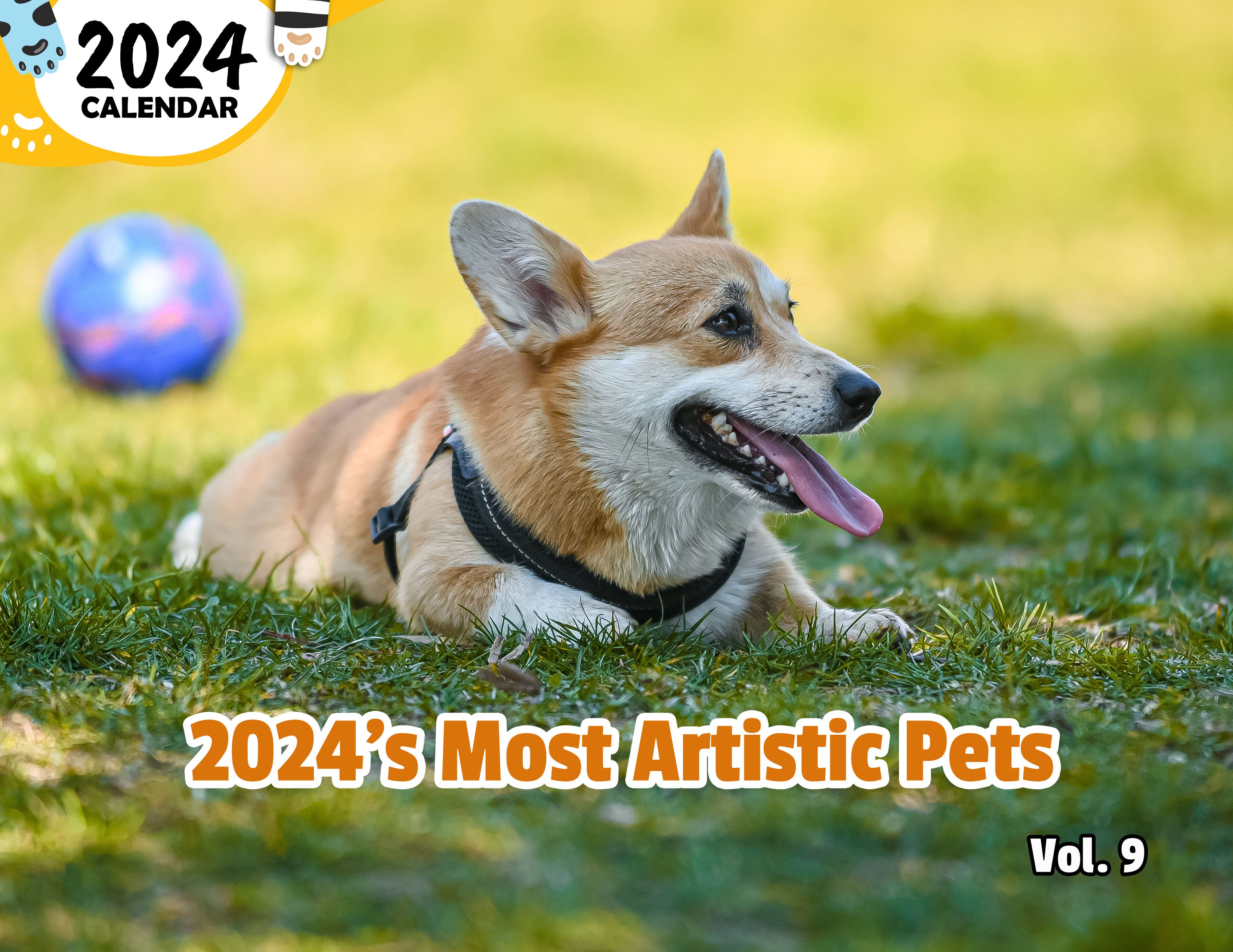 2024's Most Artistic Pets Volume Nine: 2024 Wall Calendar (Published)