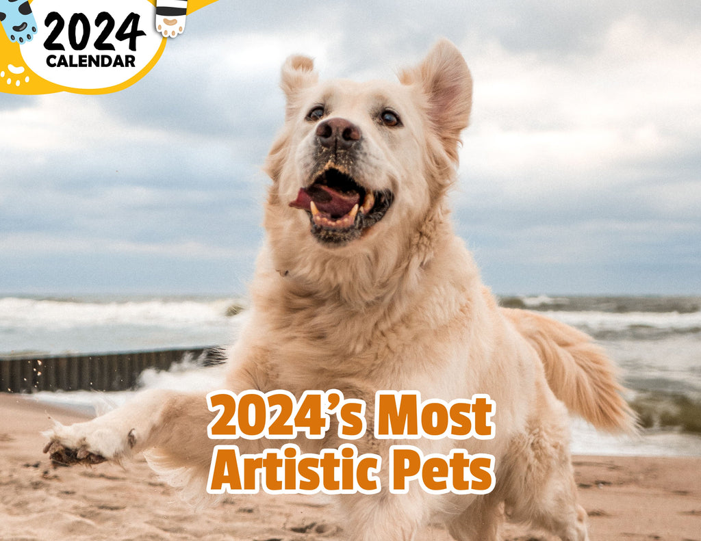 2024's Most Artistic Pets: 2024 Wall Calendar (Published)
