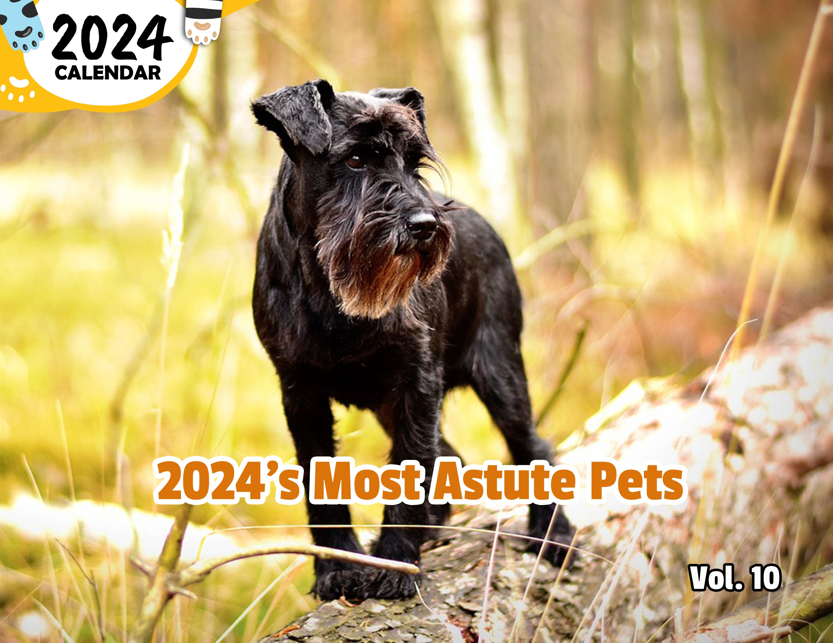 2024's Most Astute Pets Volume Ten: 2024 Wall Calendar (Published)