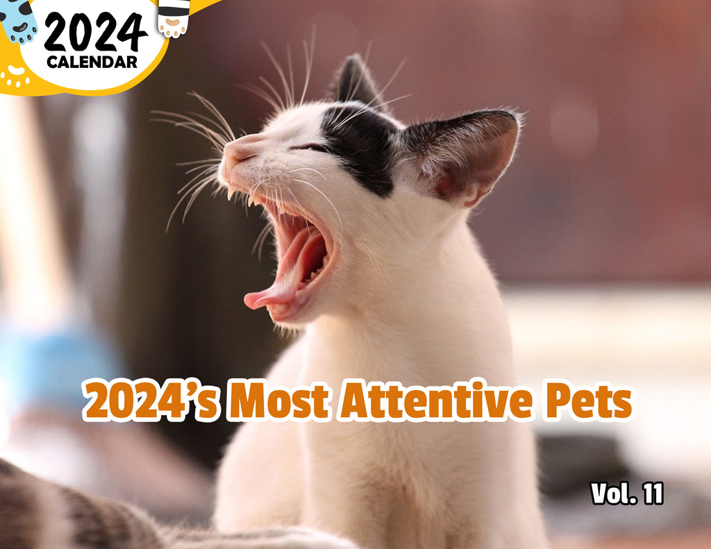 2024's Most Attentive Pets Volume Eleven: 2024 Wall Calendar (Published)