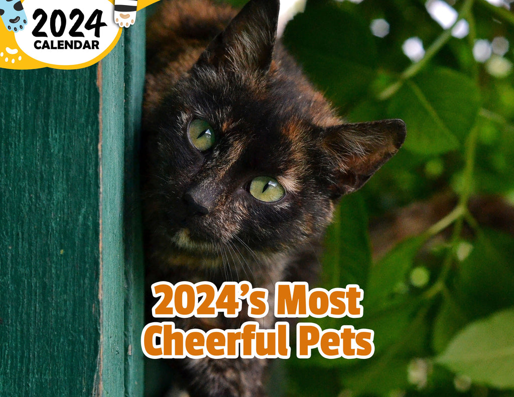 2024's Most Cheerful Pets: 2024 Wall Calendar (Published)