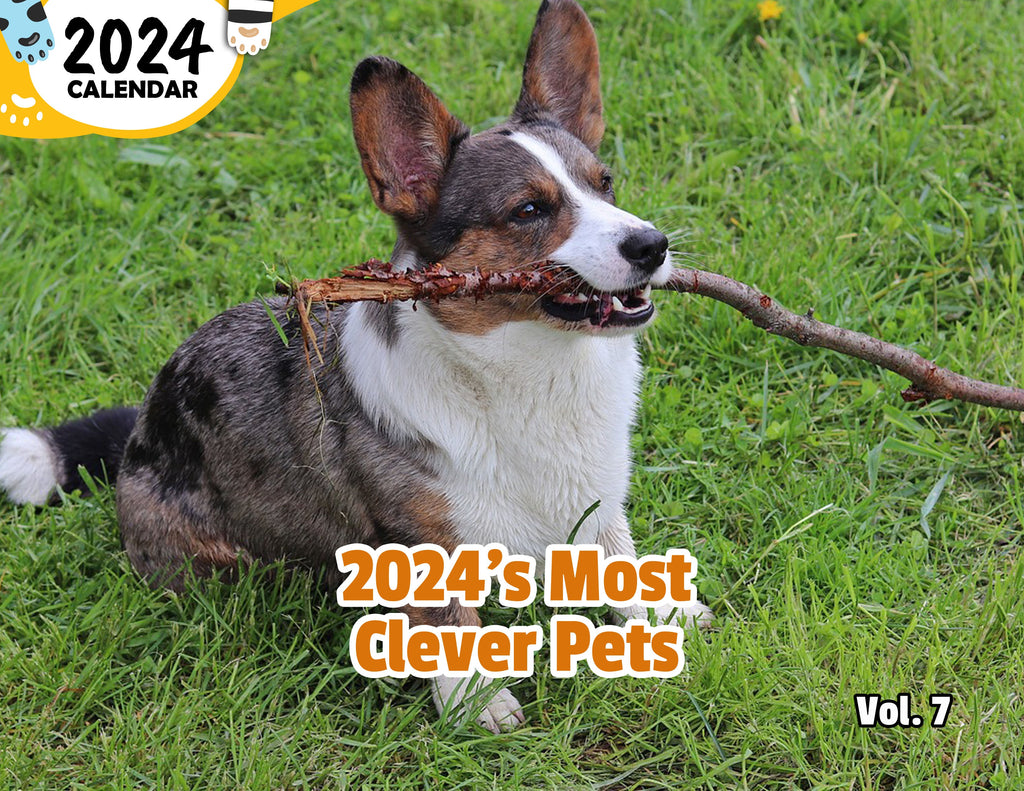 2024's Most Clever Pets Volume Seven: 2024 Wall Calendar (Published)