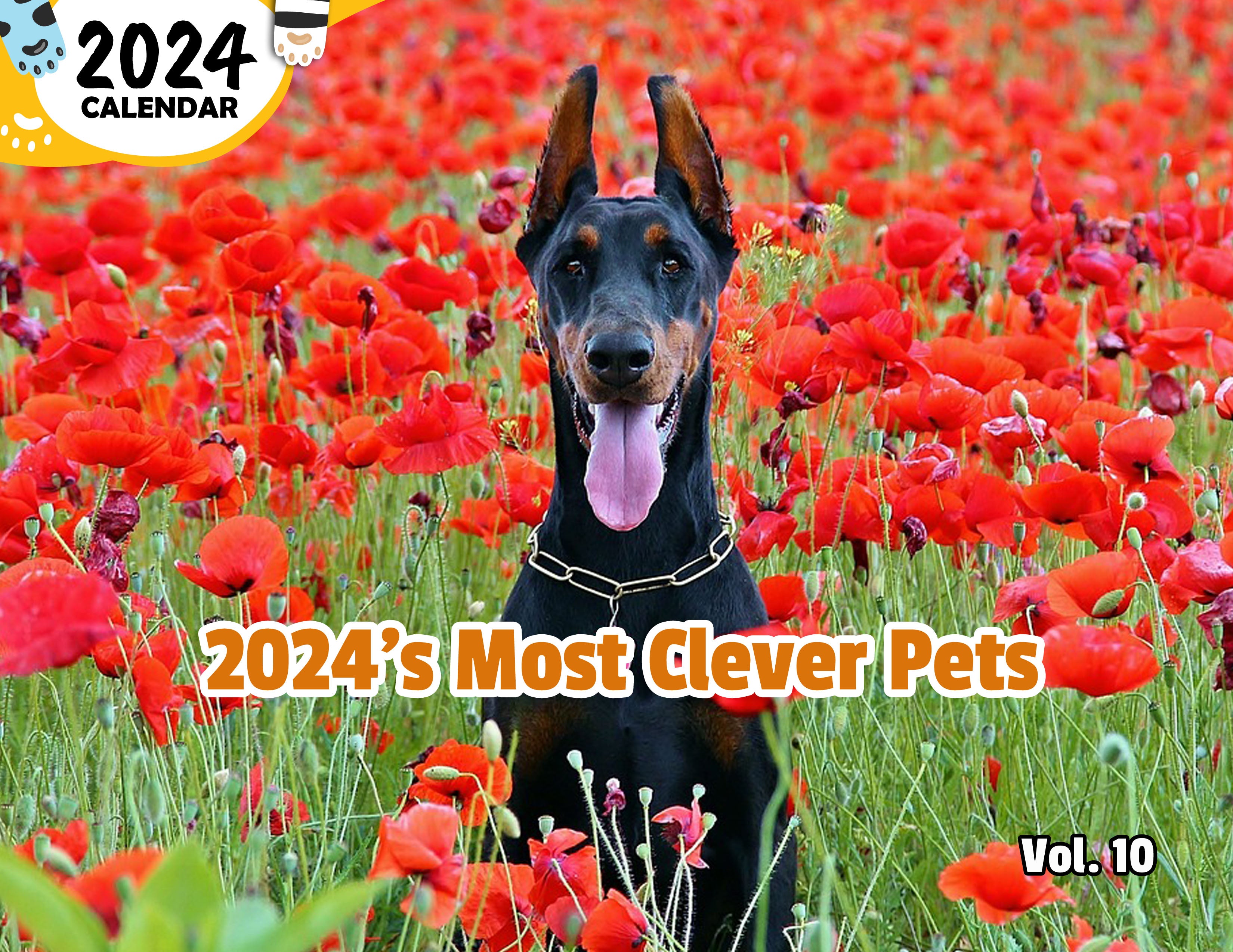 2024's Most Clever Pets Volume Ten: 2024 Wall Calendar (Published)