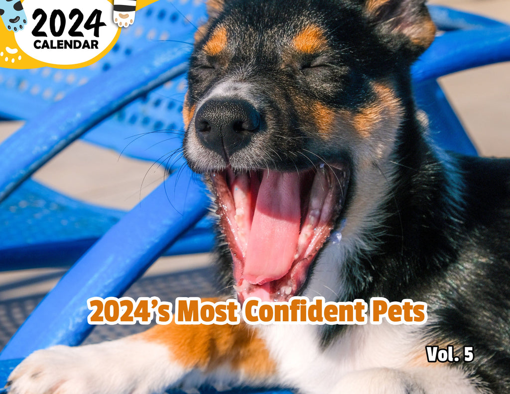 2024's Most Confident Pets Volume Five: 2024 Wall Calendar (Published)