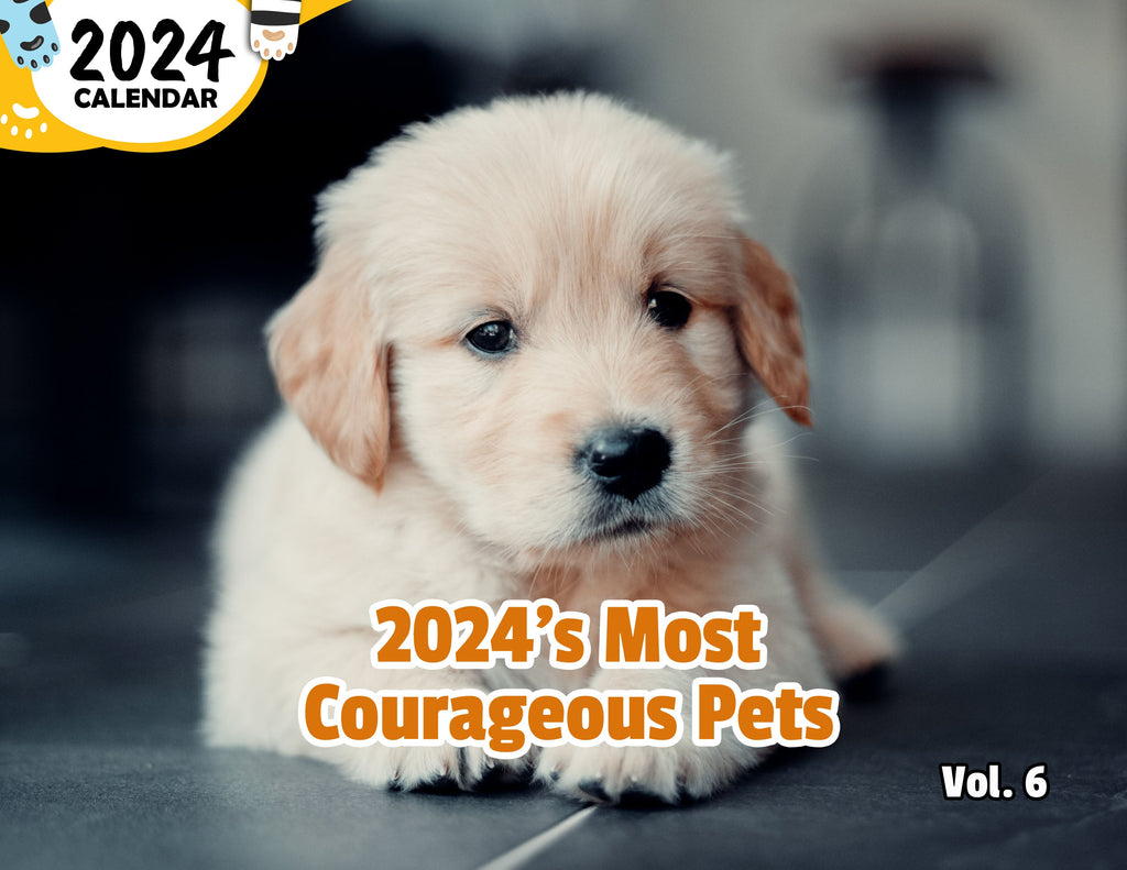 2024's Most Courageous Pets Volume Six: 2024 Wall Calendar (Published)