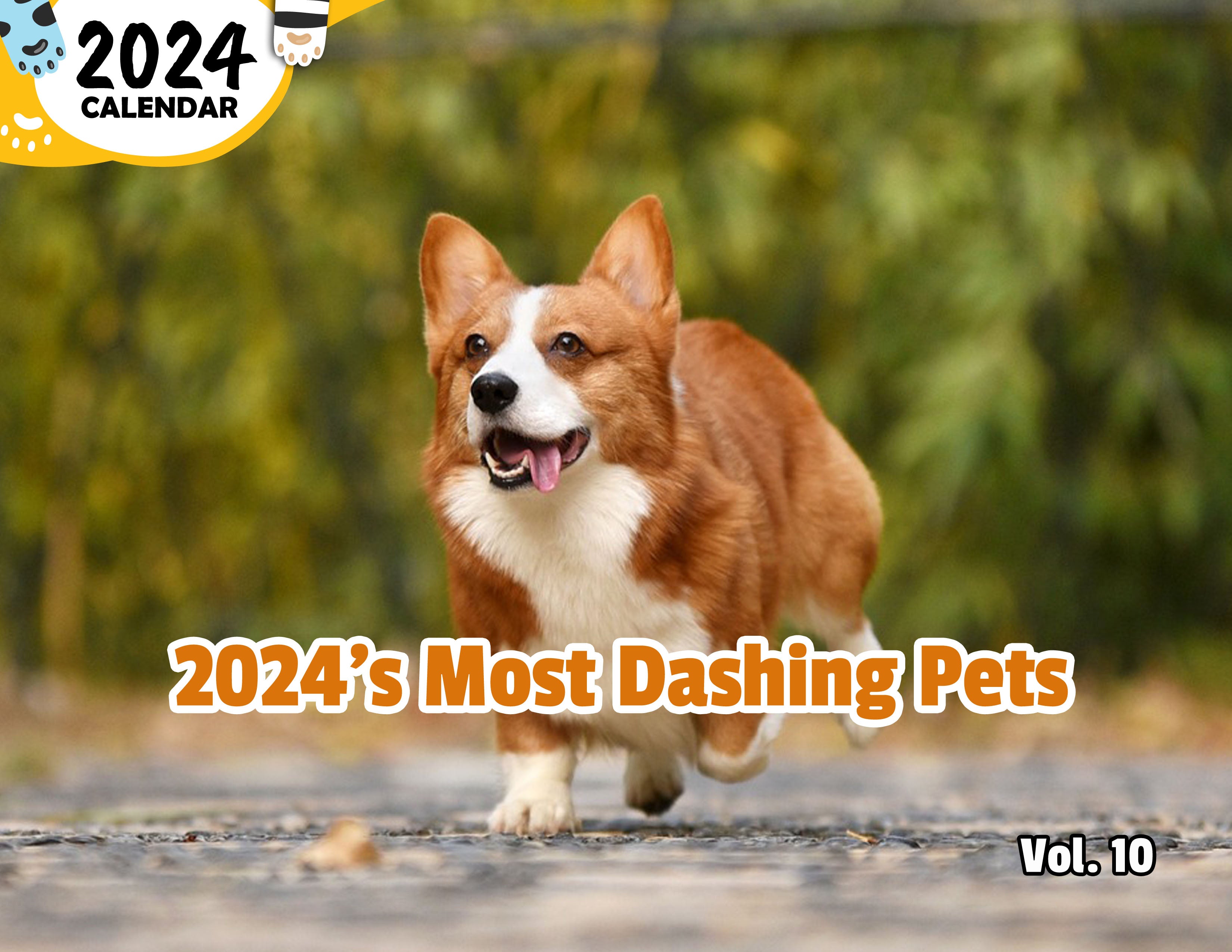 2024's Most Dashing Pets Volume Ten: 2024 Wall Calendar (Published)