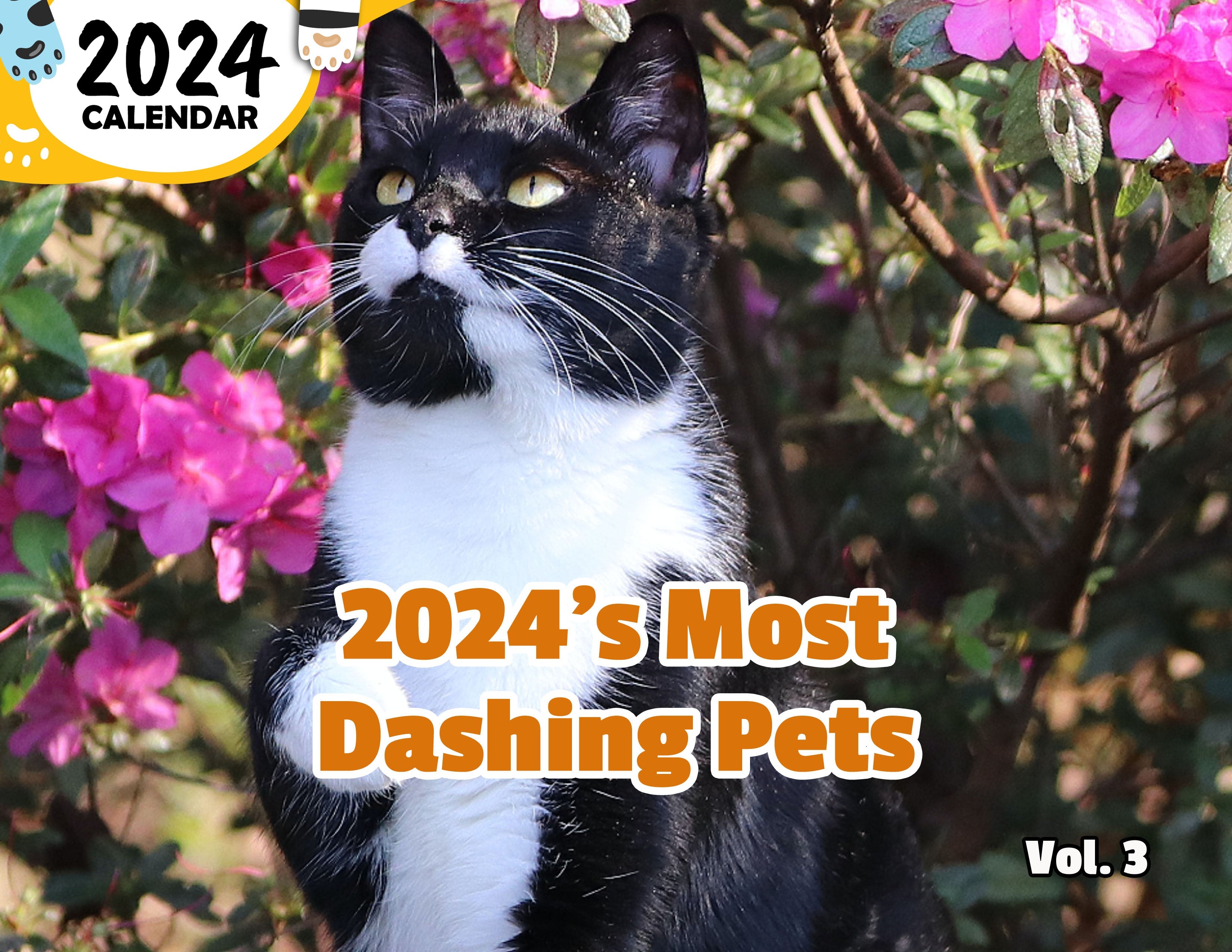 2024's Most Dashing Pets Volume Three: 2024 Wall Calendar (Published)