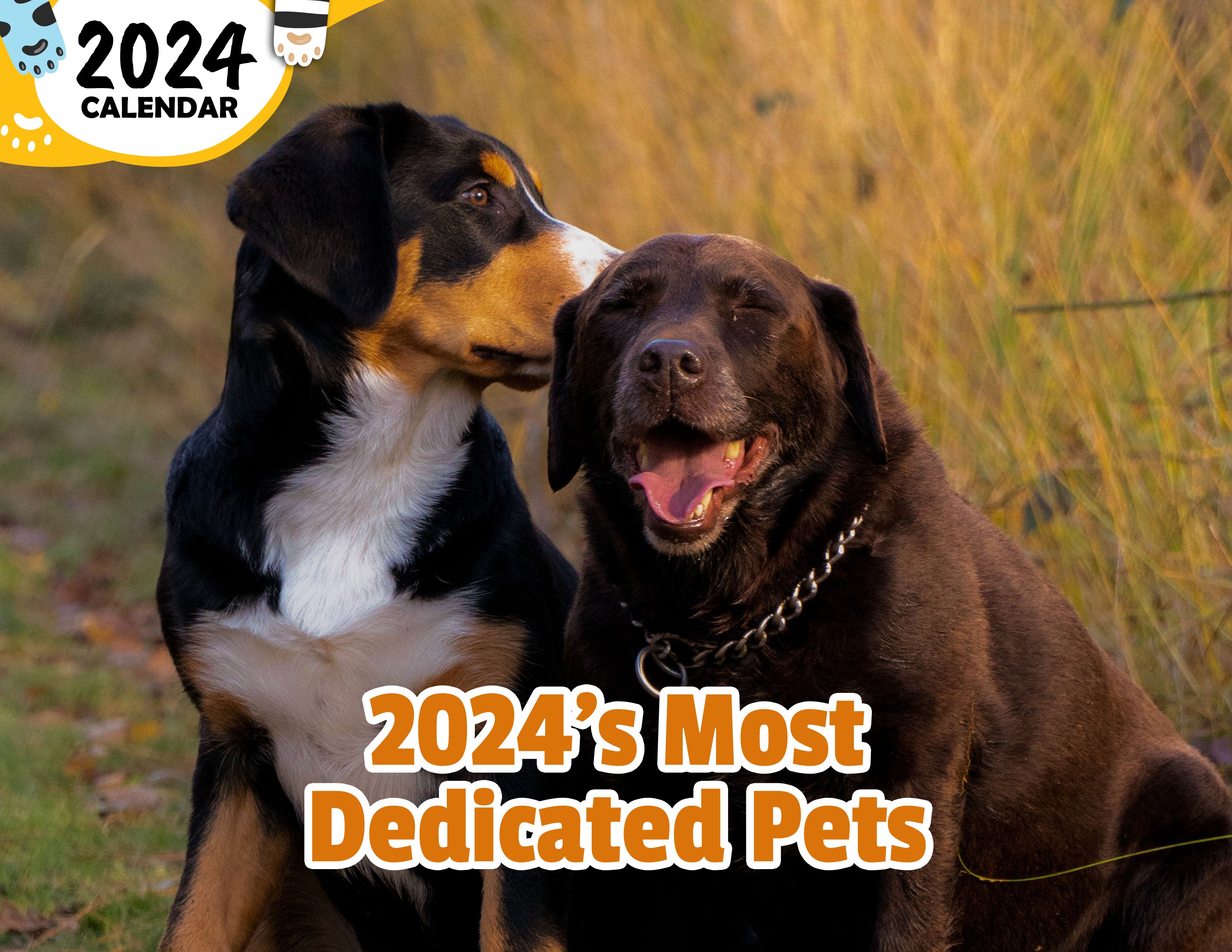 2024's Most Dedicated Pets: 2024 Wall Calendar (Published)