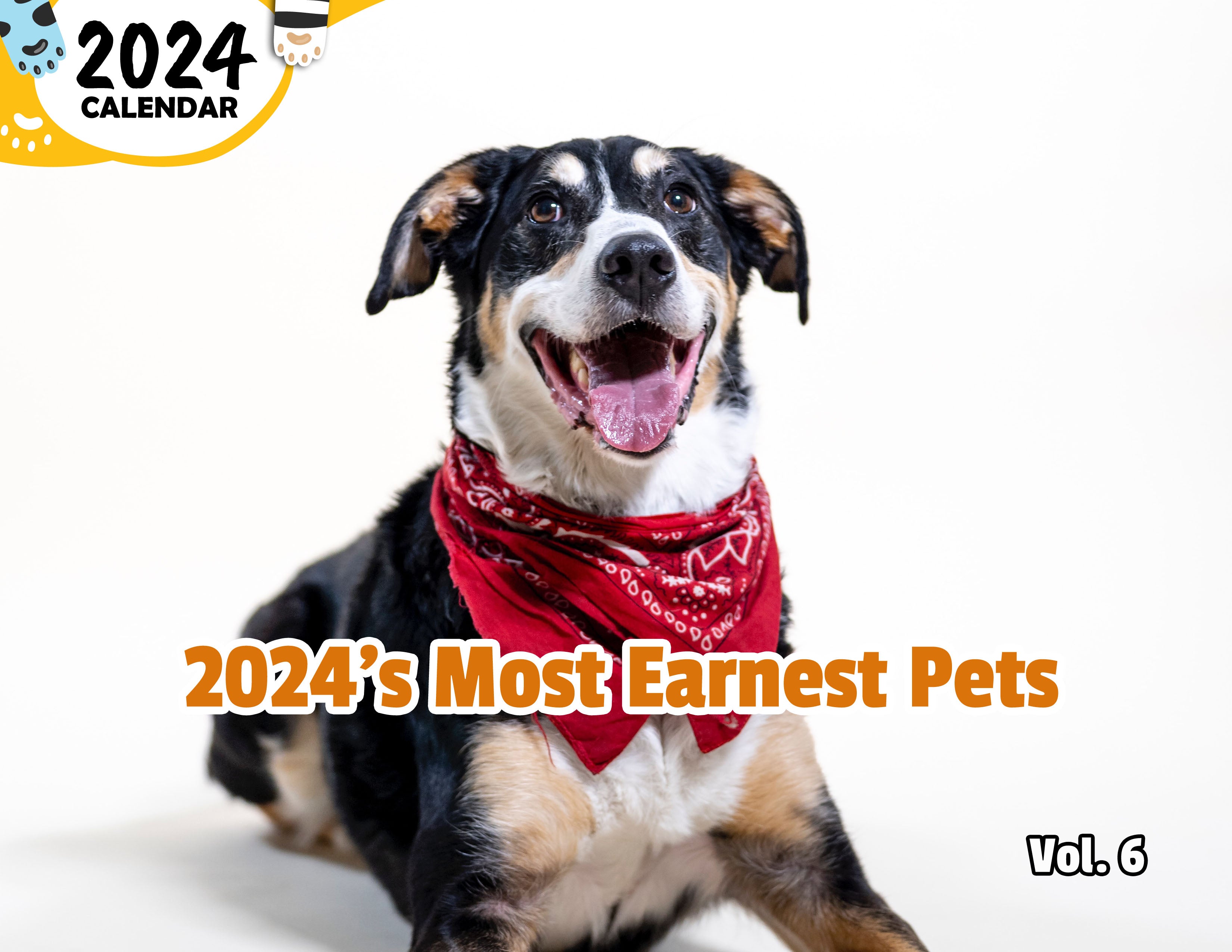 2024's Most Earnest Pets Volume Six: 2024 Wall Calendar (Published)