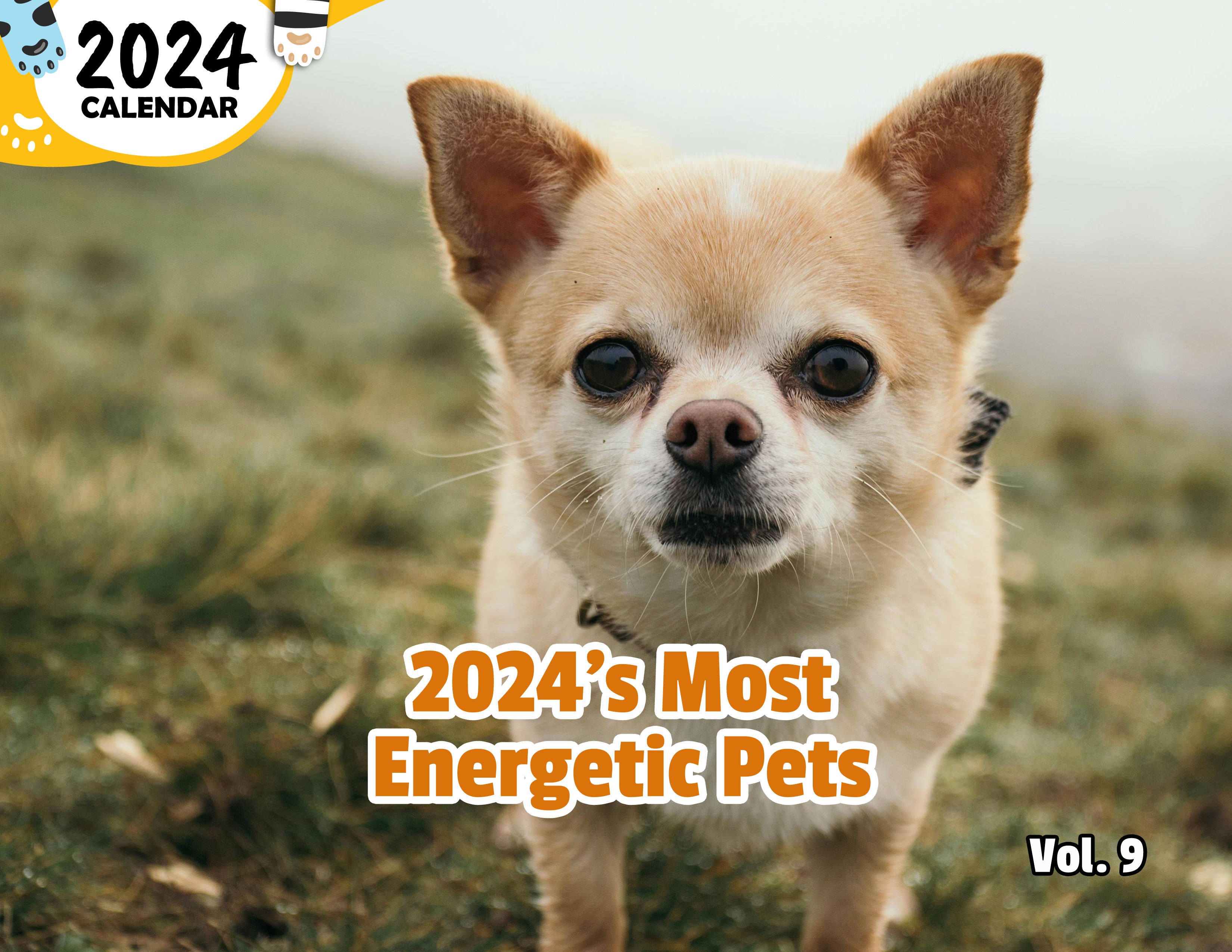 2024's Most Energetic Pets Volume Nine: 2024 Wall Calendar (Published)