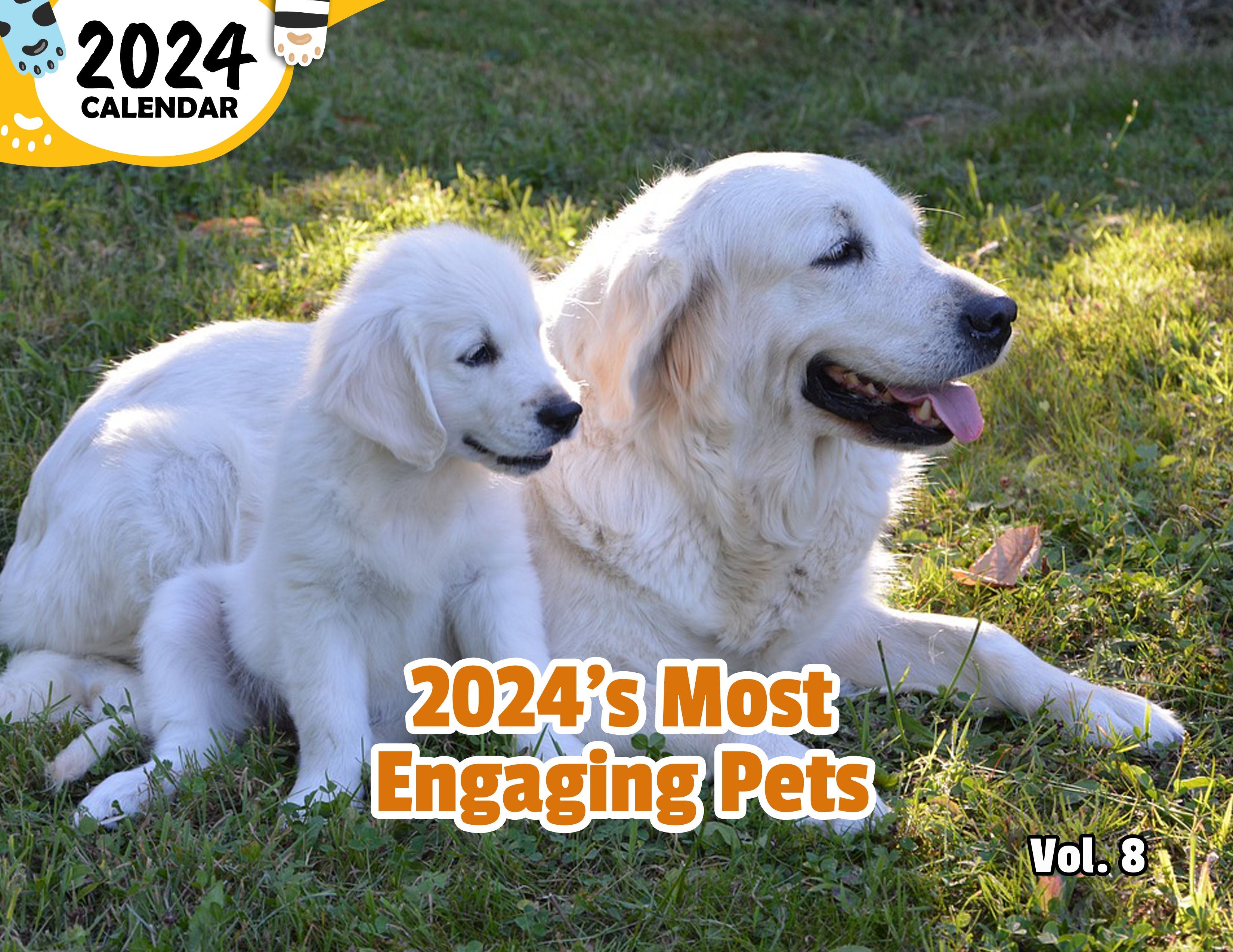 2024's Most Engaging Pets Volume Eight: 2024 Wall Calendar (Published)