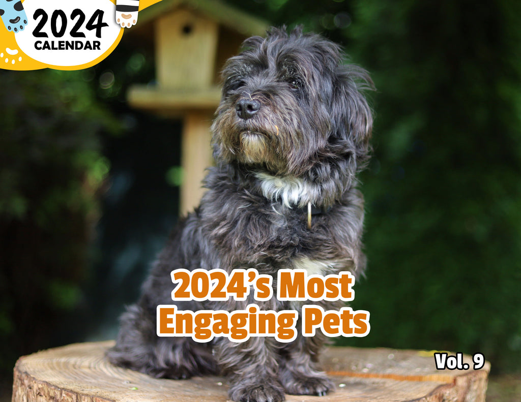 2024's Most Engaging Pets Volume Nine: 2024 Wall Calendar (Published)
