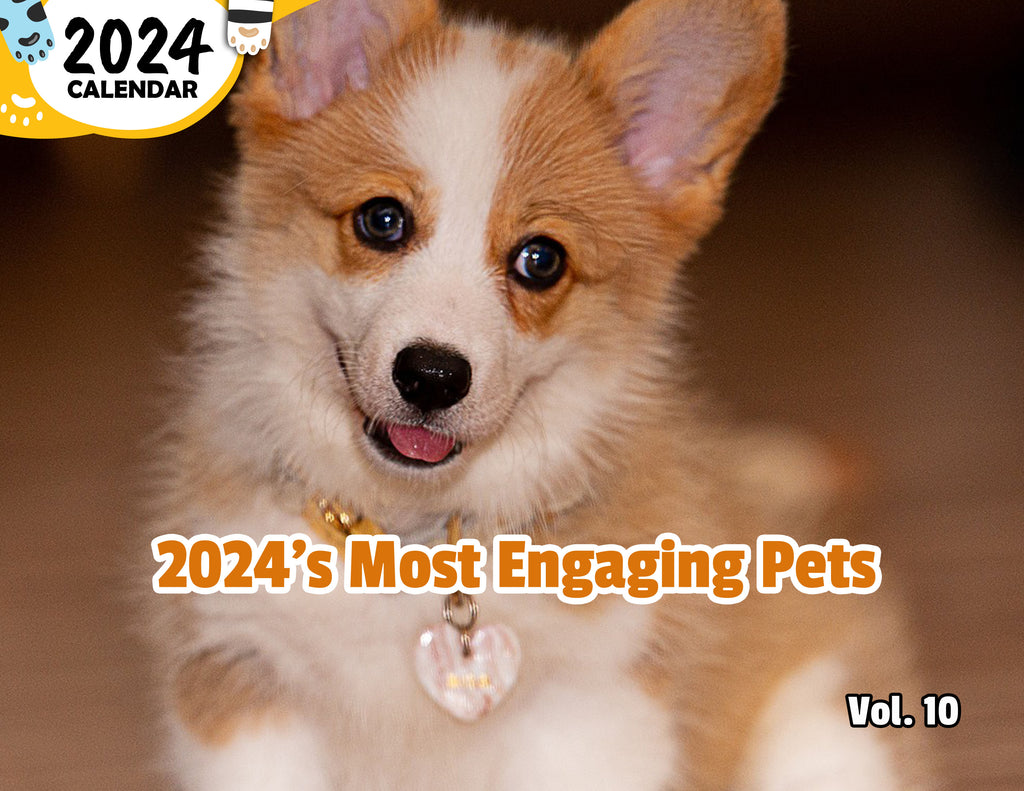 2024's Most Engaging Pets Volume Ten: 2024 Wall Calendar (Published)