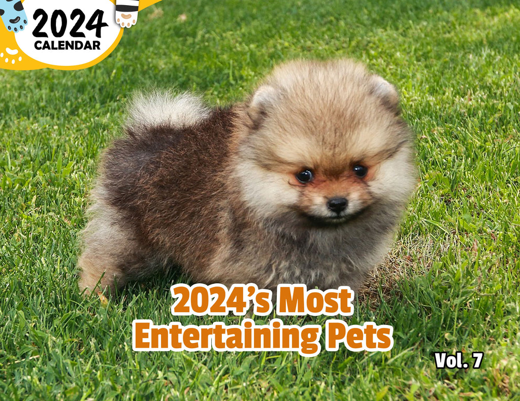 2024's Most Entertaining Pets Volume Seven: 2024 Wall Calendar (Published)