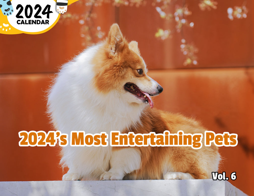 2024's Most Entertaining Pets Volume Six: 2024 Wall Calendar (Published)