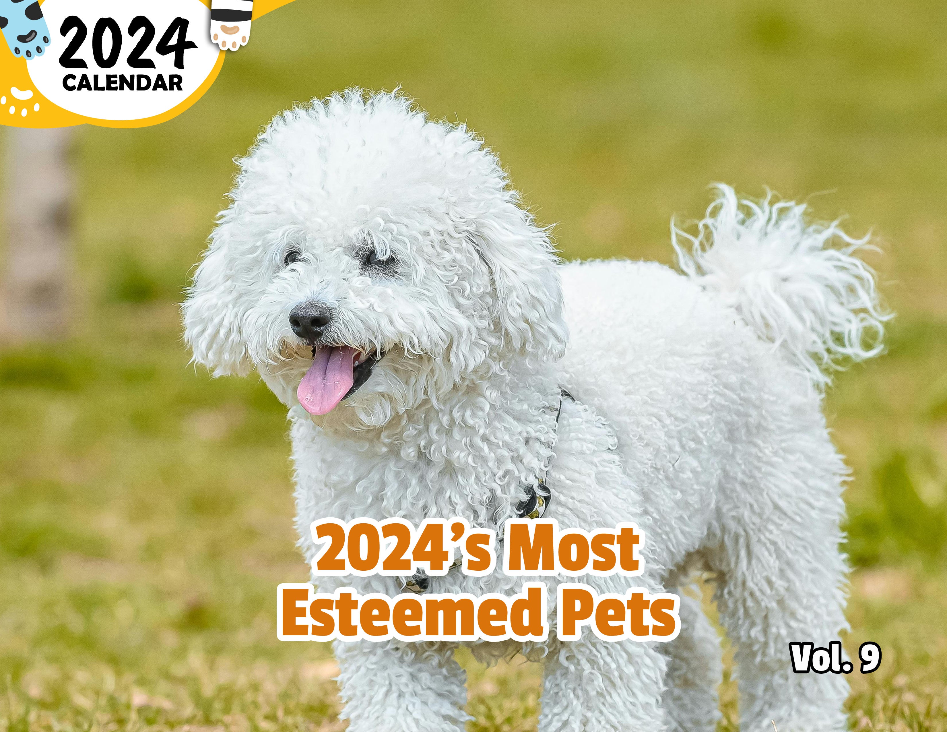 2024's Most Esteemed Pets Volume Nine: 2024 Wall Calendar (Published)