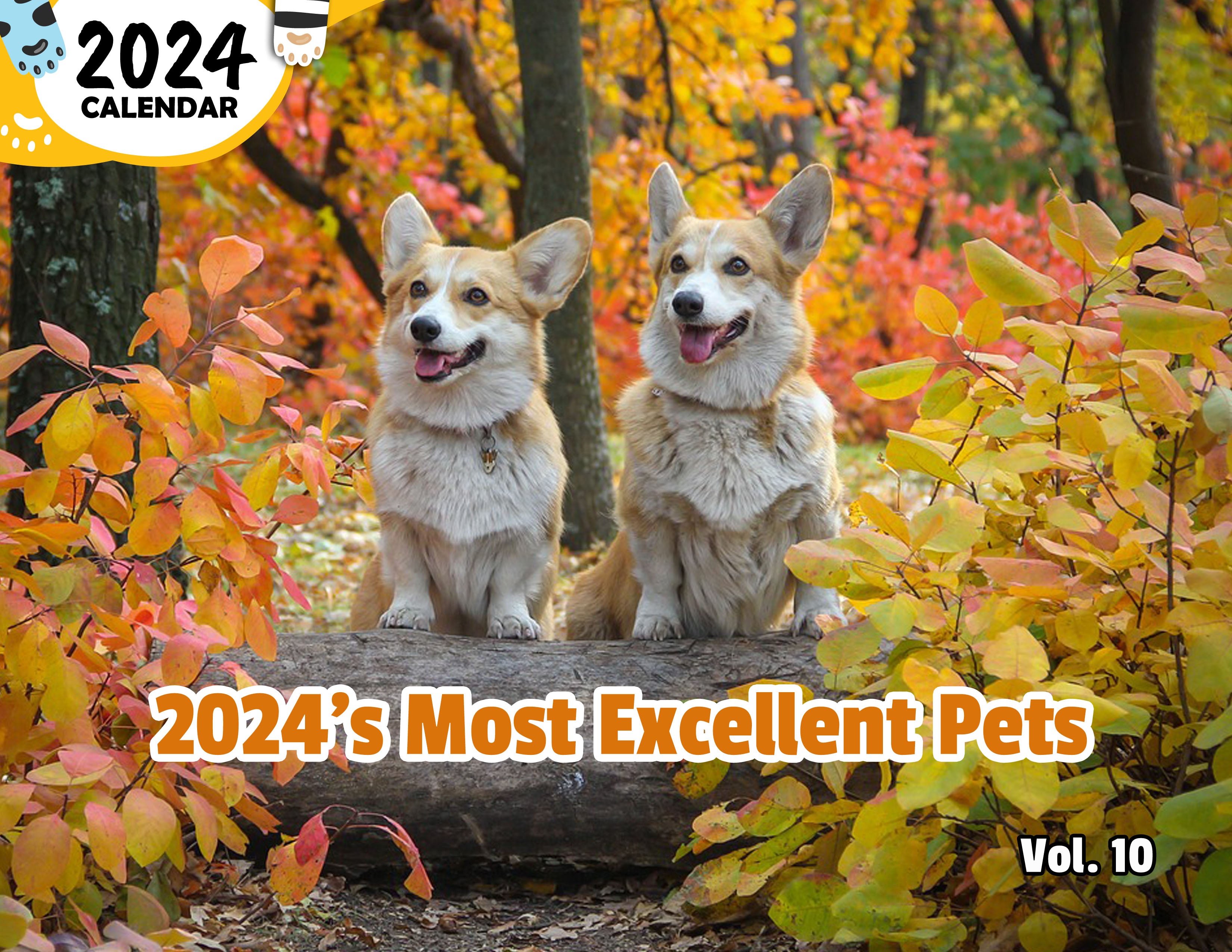 2024's Most Excellent Pets Volume Ten: 2024 Wall Calendar (Published)