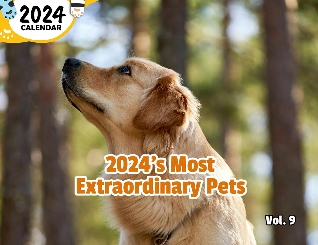 2024's Most Extraordinary Pets Volume Nine: 2024 Wall Calendar (Published)