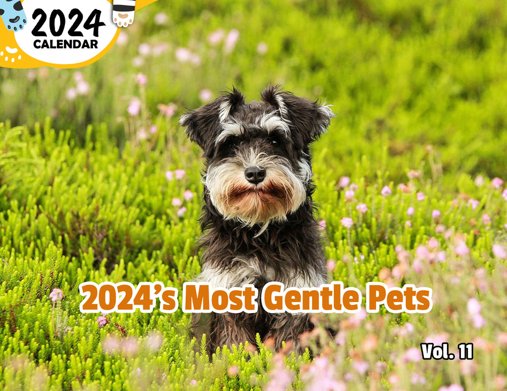 2024's Most Gentle Pets Volume Eleven: 2024 Wall Calendar (Published)