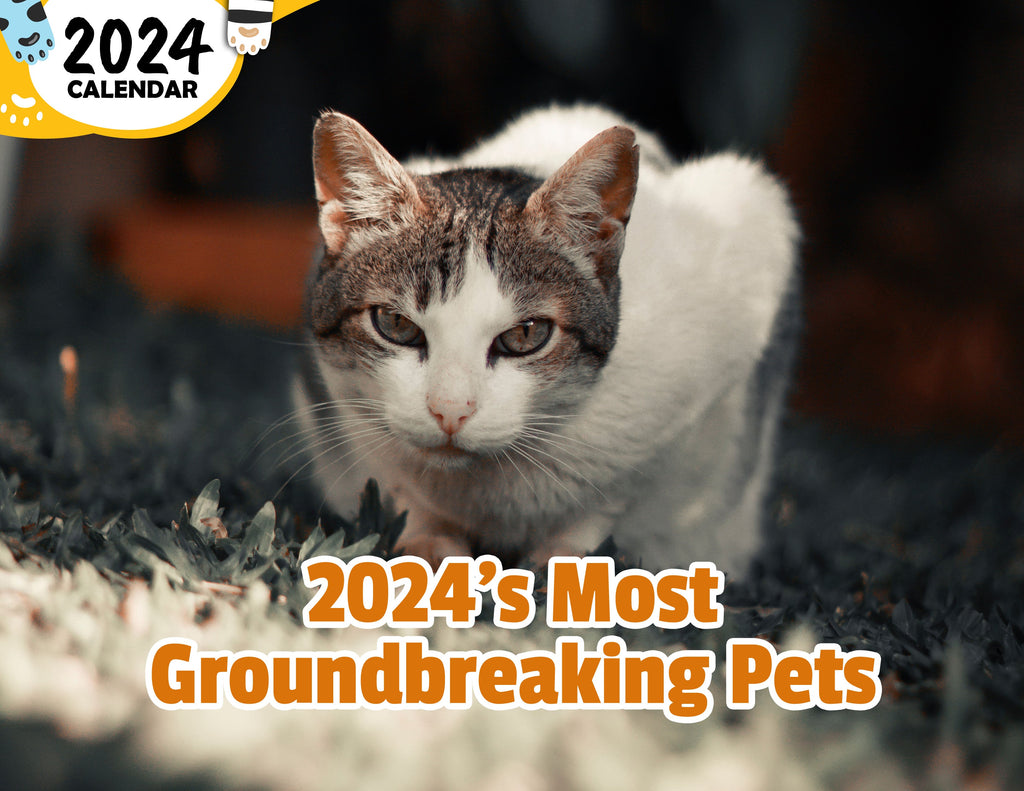 2024's Most Groundbreaking Pets: 2024 Wall Calendar (Published)