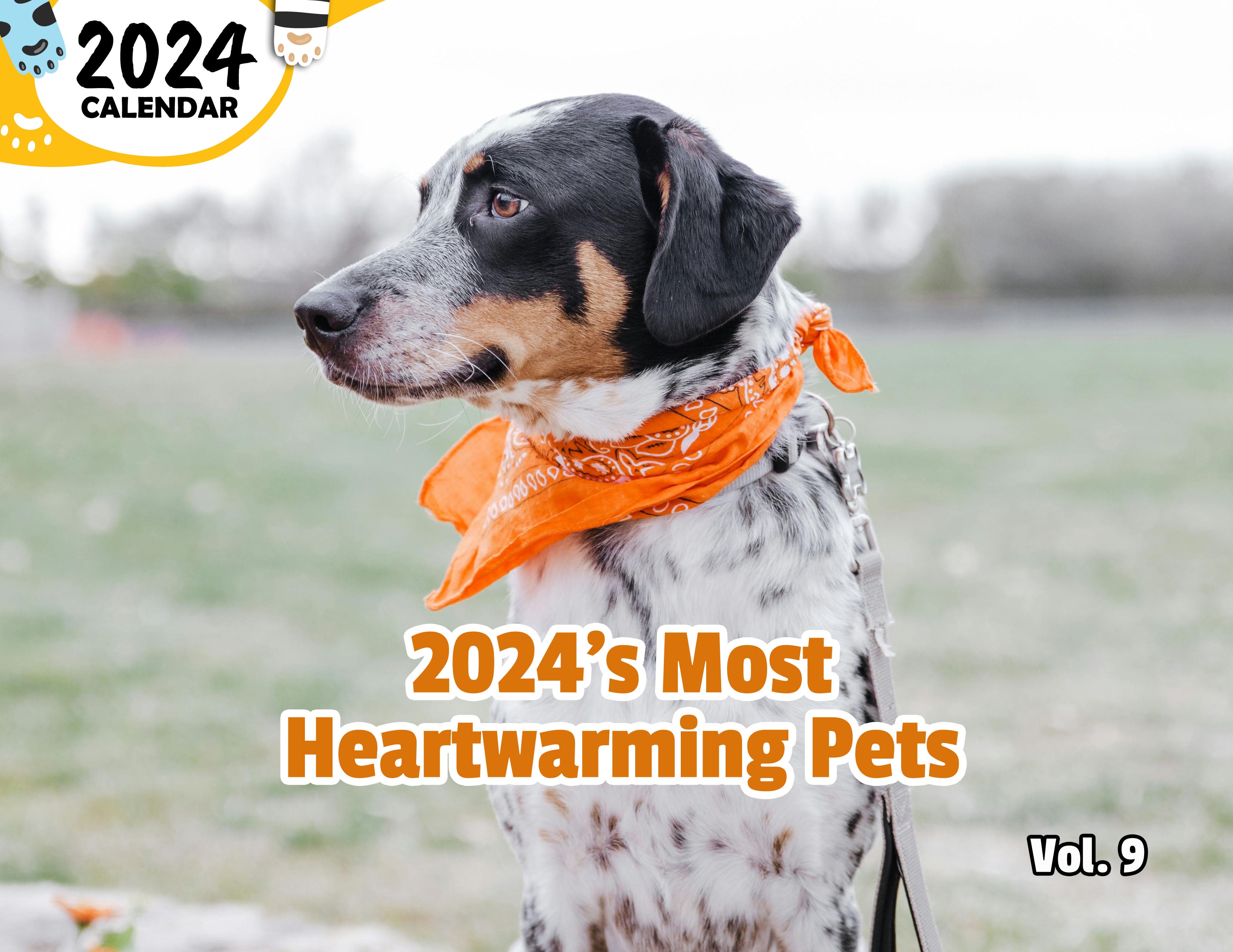 2024's Most Heartwarming Pets Volume Nine: 2024 Wall Calendar (Published)
