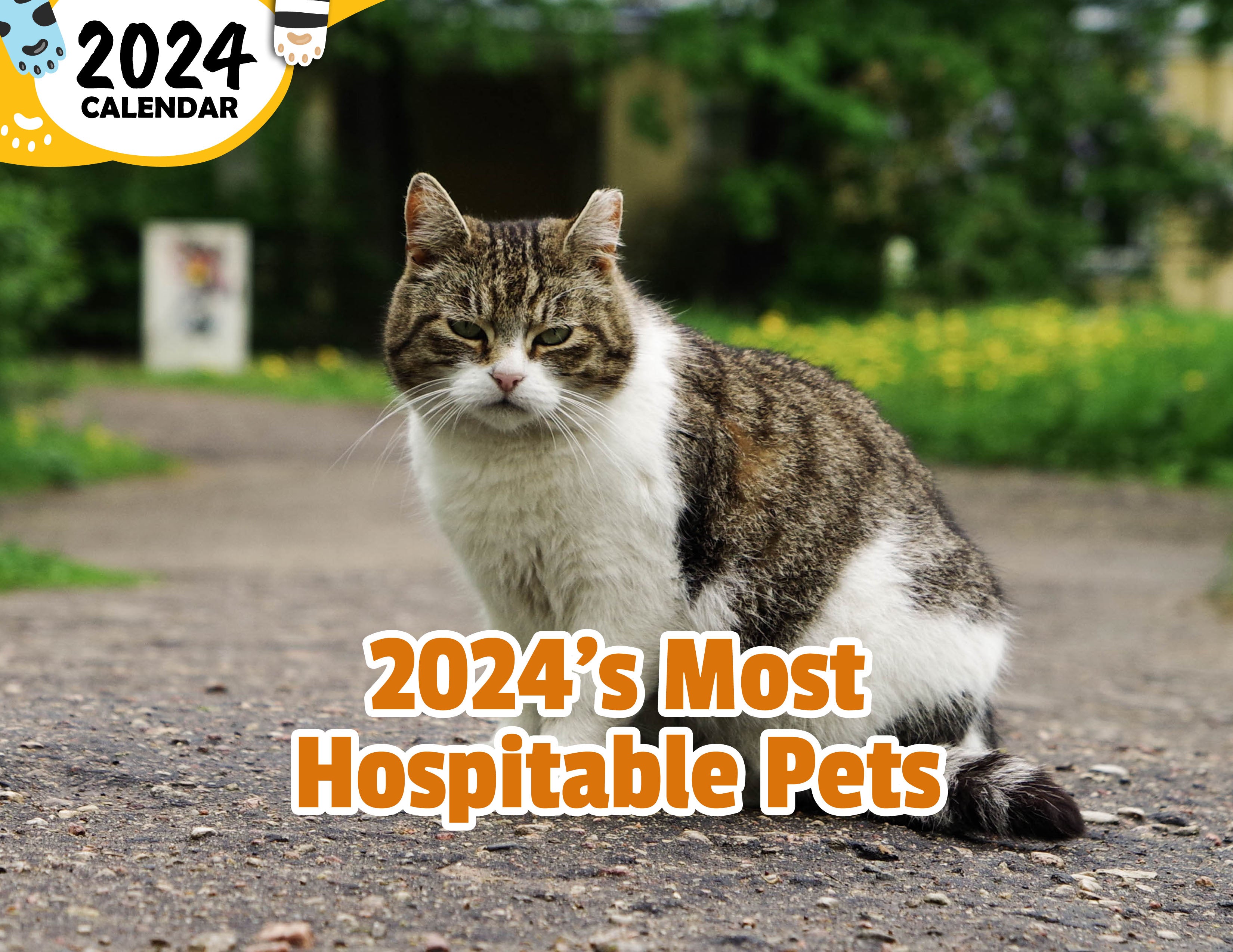 2024's Most Hospitable Pets: 2024 Wall Calendar (Published)