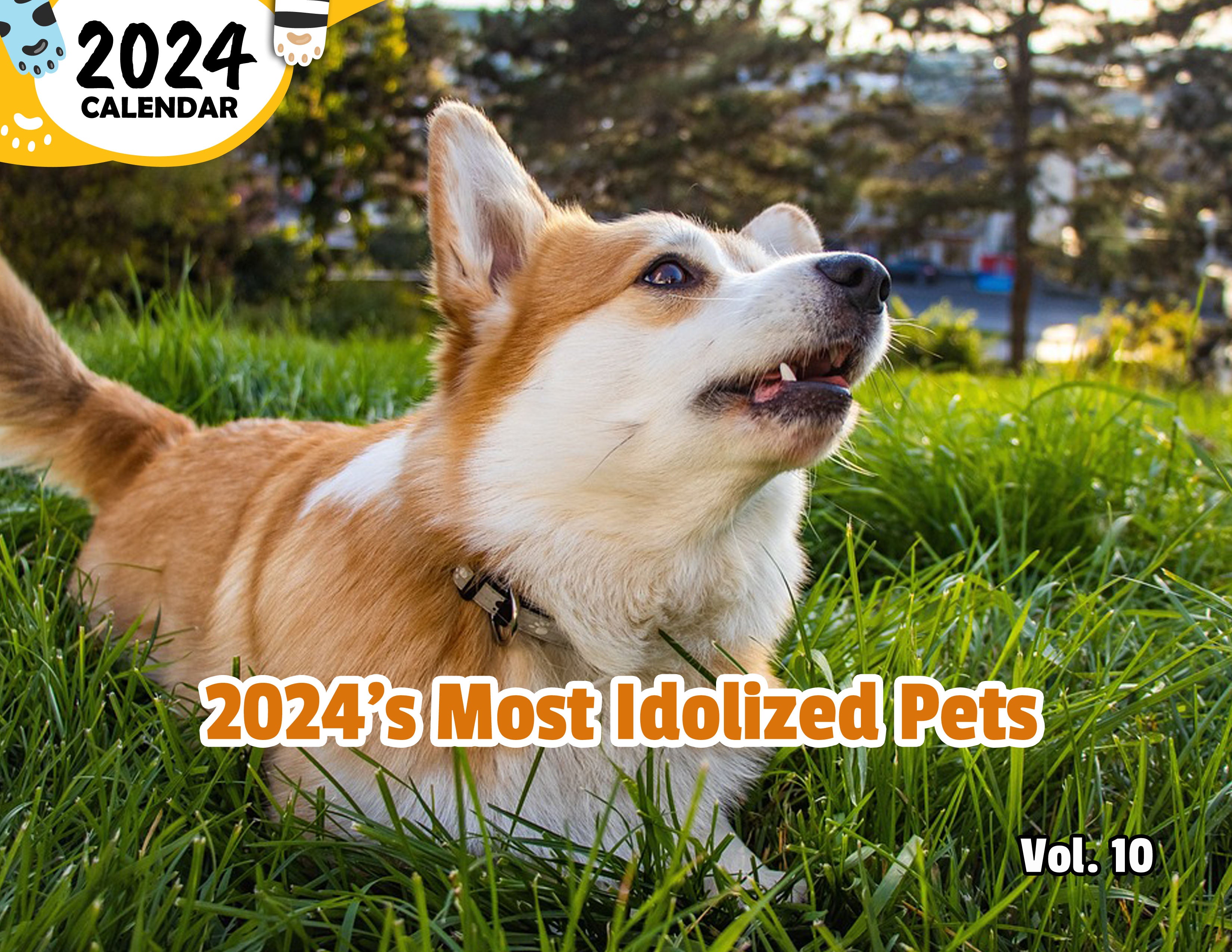 2024's Most Idolized Pets Volume Ten: 2024 Wall Calendar (Published)