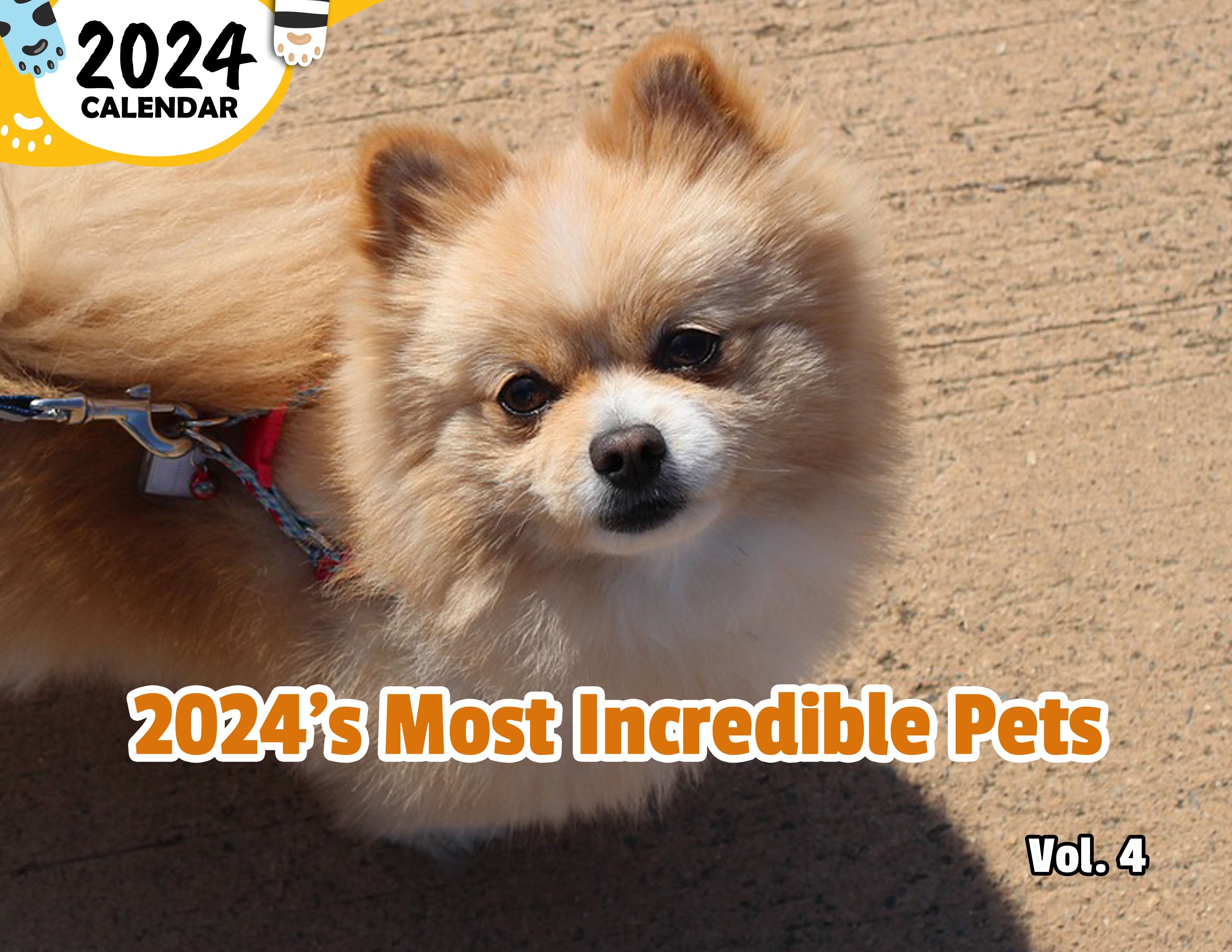 2024's Most Incredible Pets Volume Four: 2024 Wall Calendar (Published)