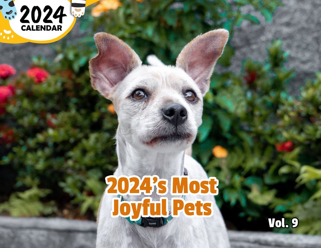 2024's Most Joyful Pets Volume Nine: 2024 Wall Calendar (Published)