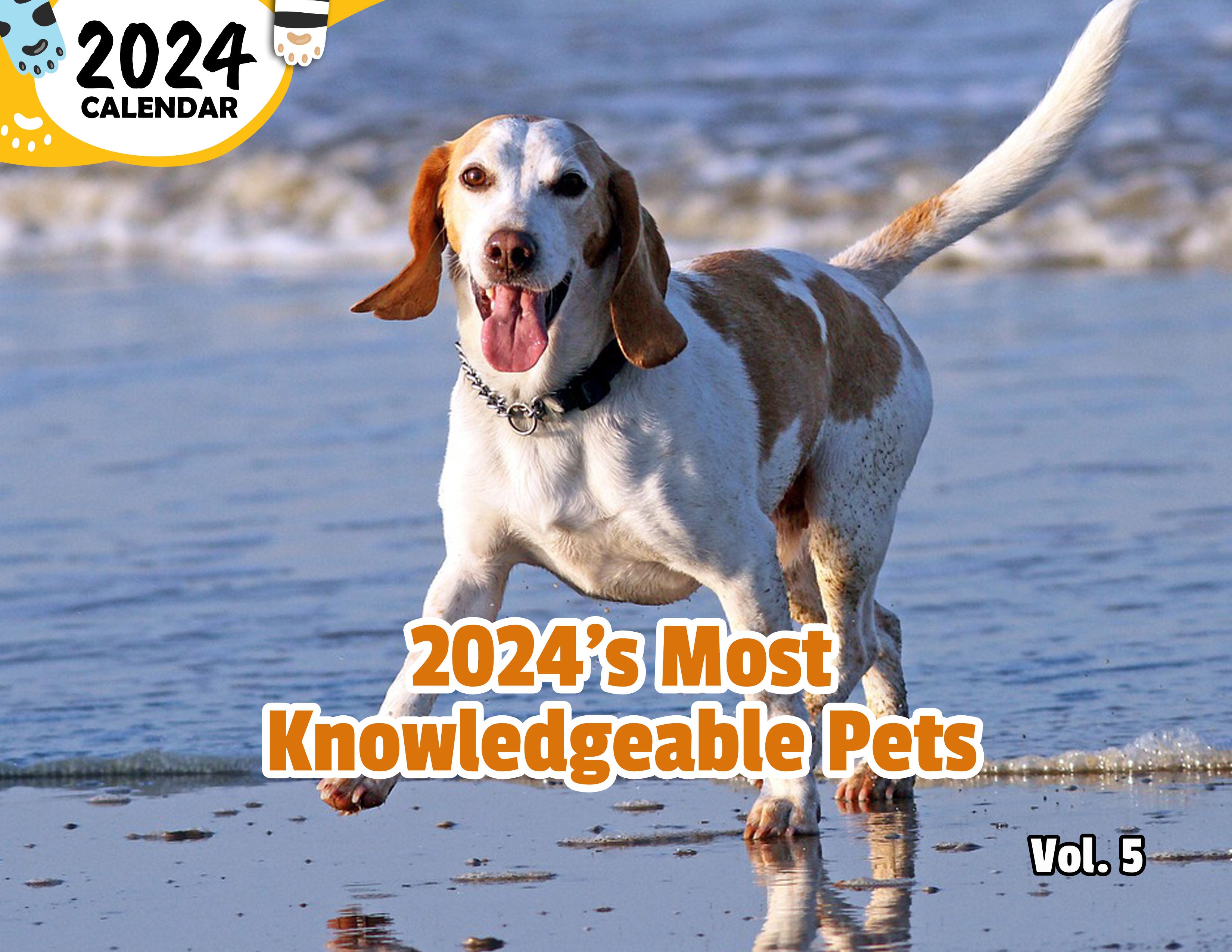 2024's Most Knowledgeable Pets Volume Five: 2024 Wall Calendar (Published)