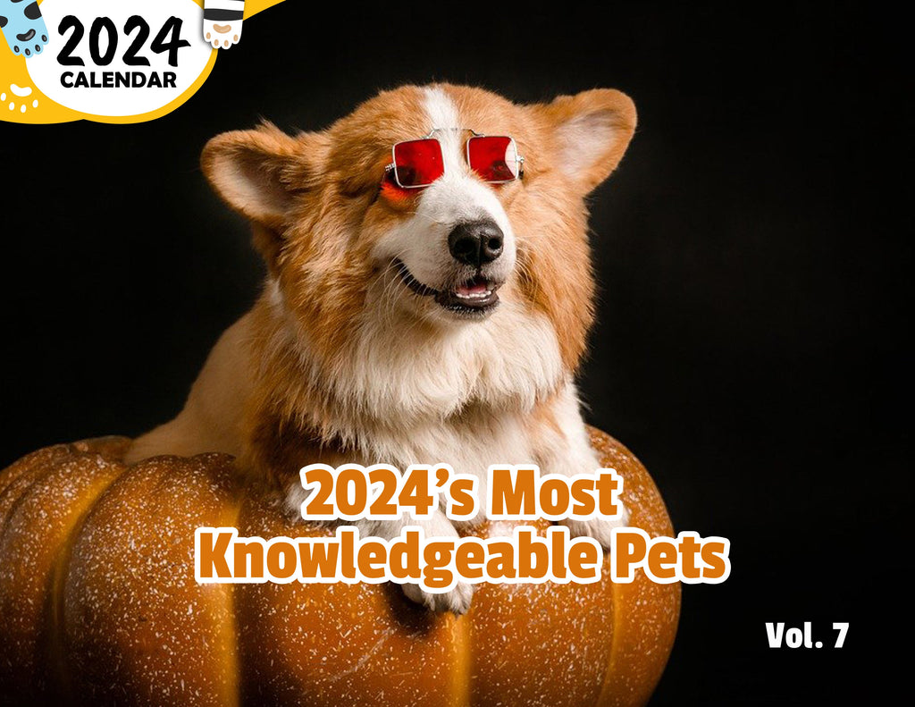 2024's Most Knowledgeable Pets Volume Seven: 2024 Wall Calendar (Published)