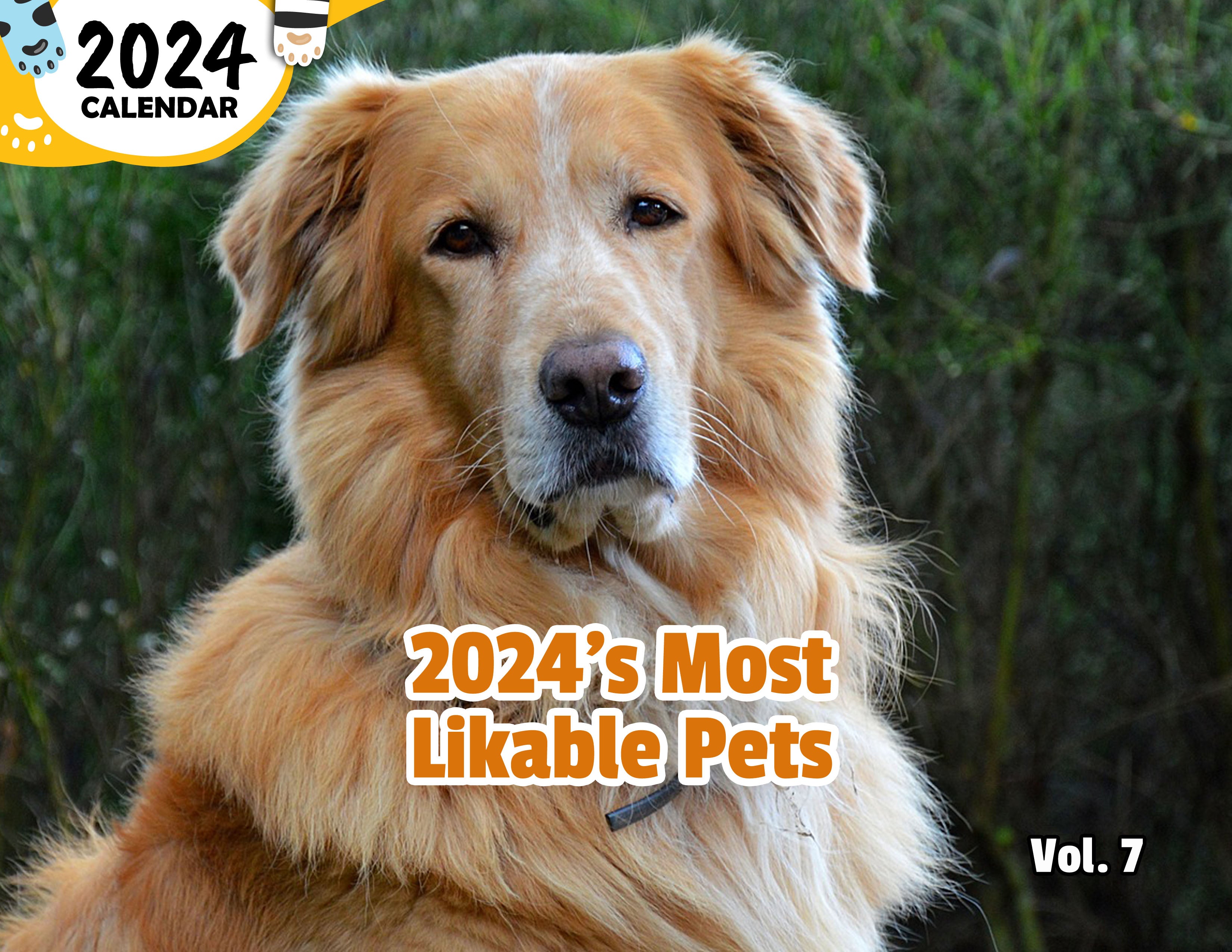 2024's Most Likable Pets Volume Seven: 2024 Wall Calendar (Published)