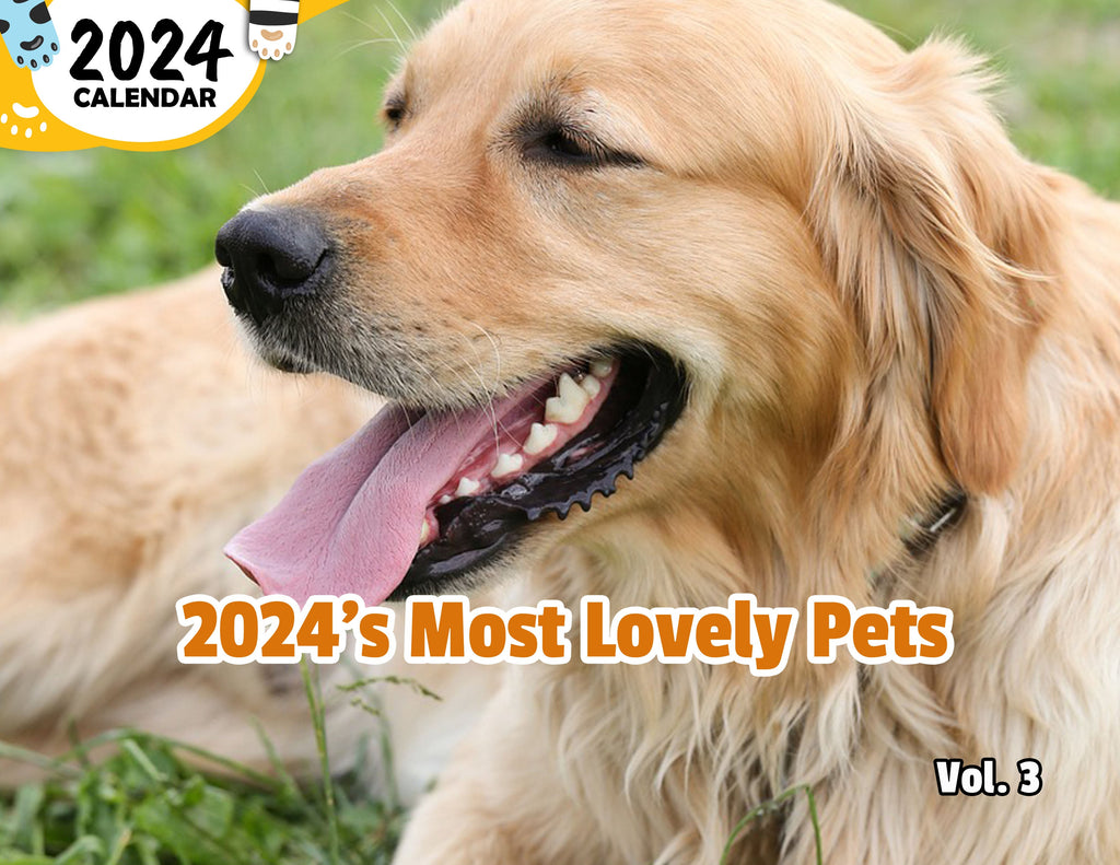 2024's Most Lovely Pets Volume Three: 2024 Wall Calendar (Published)