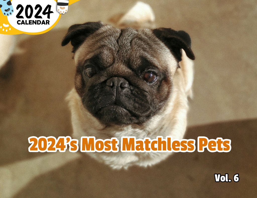 2024's Most Matchless Pets Volume Six: 2024 Wall Calendar (Published)