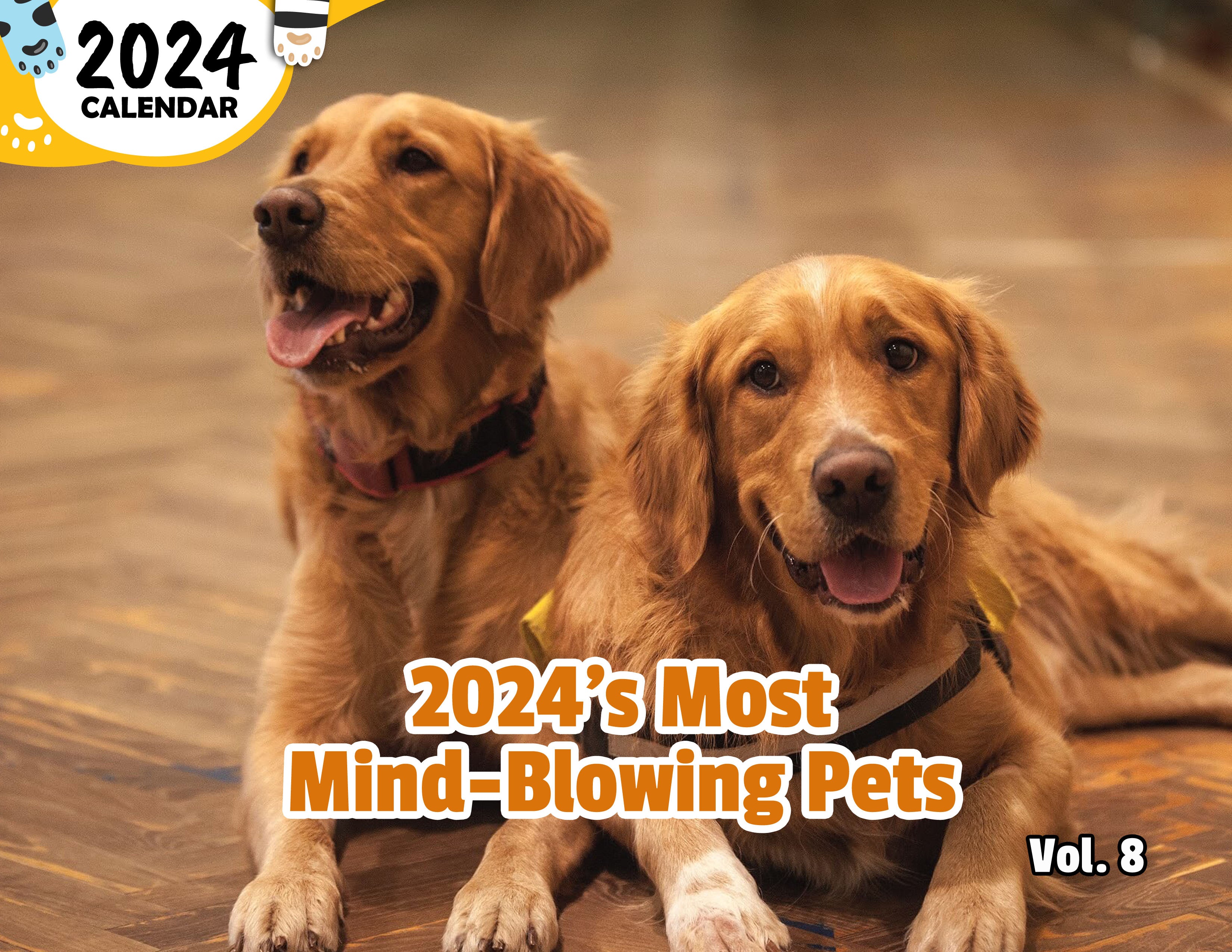 2024's Most Mind-Blowing Pets Volume Eight: 2024 Wall Calendar (Published)