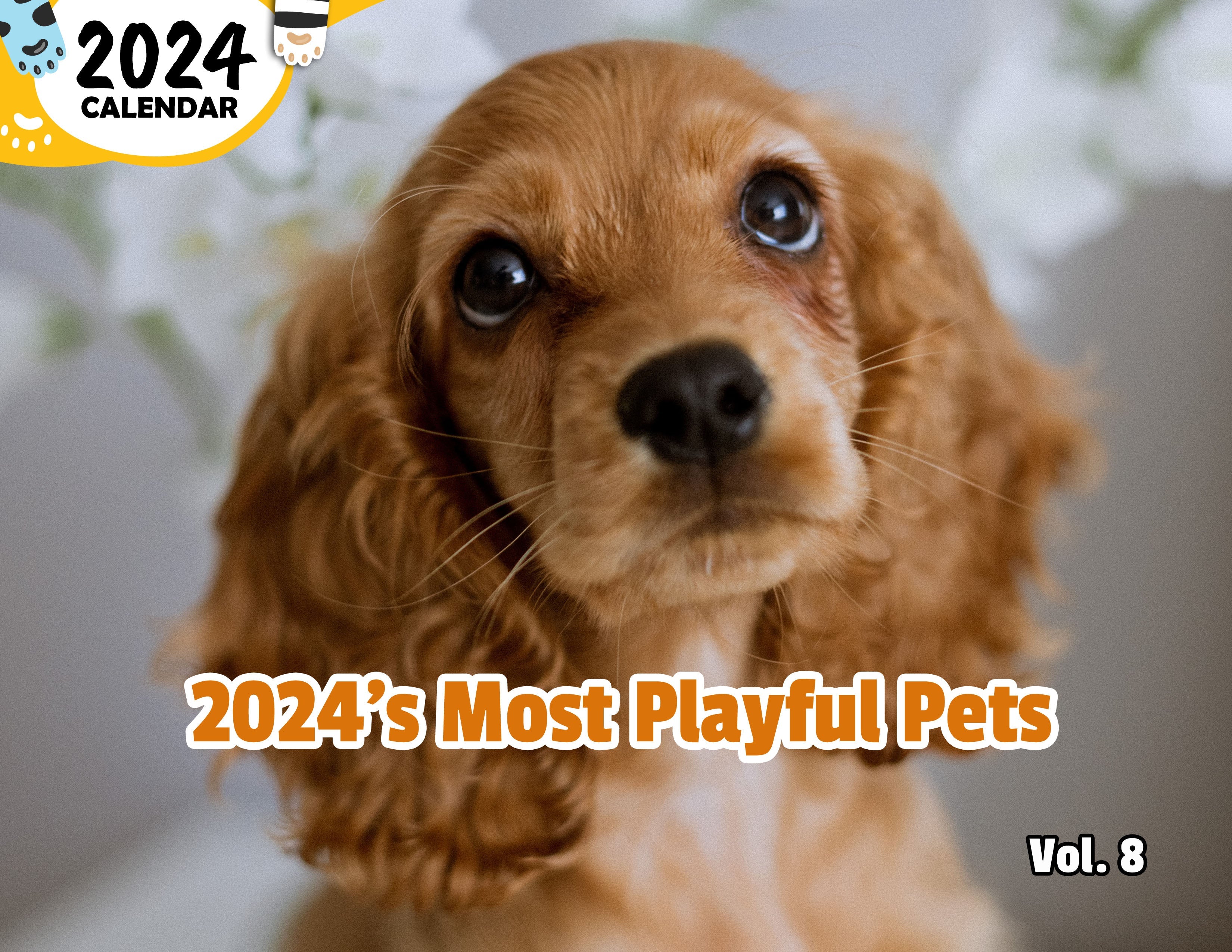 2024's Most Playful Pets Volume Eight: 2024 Wall Calendar (Published)