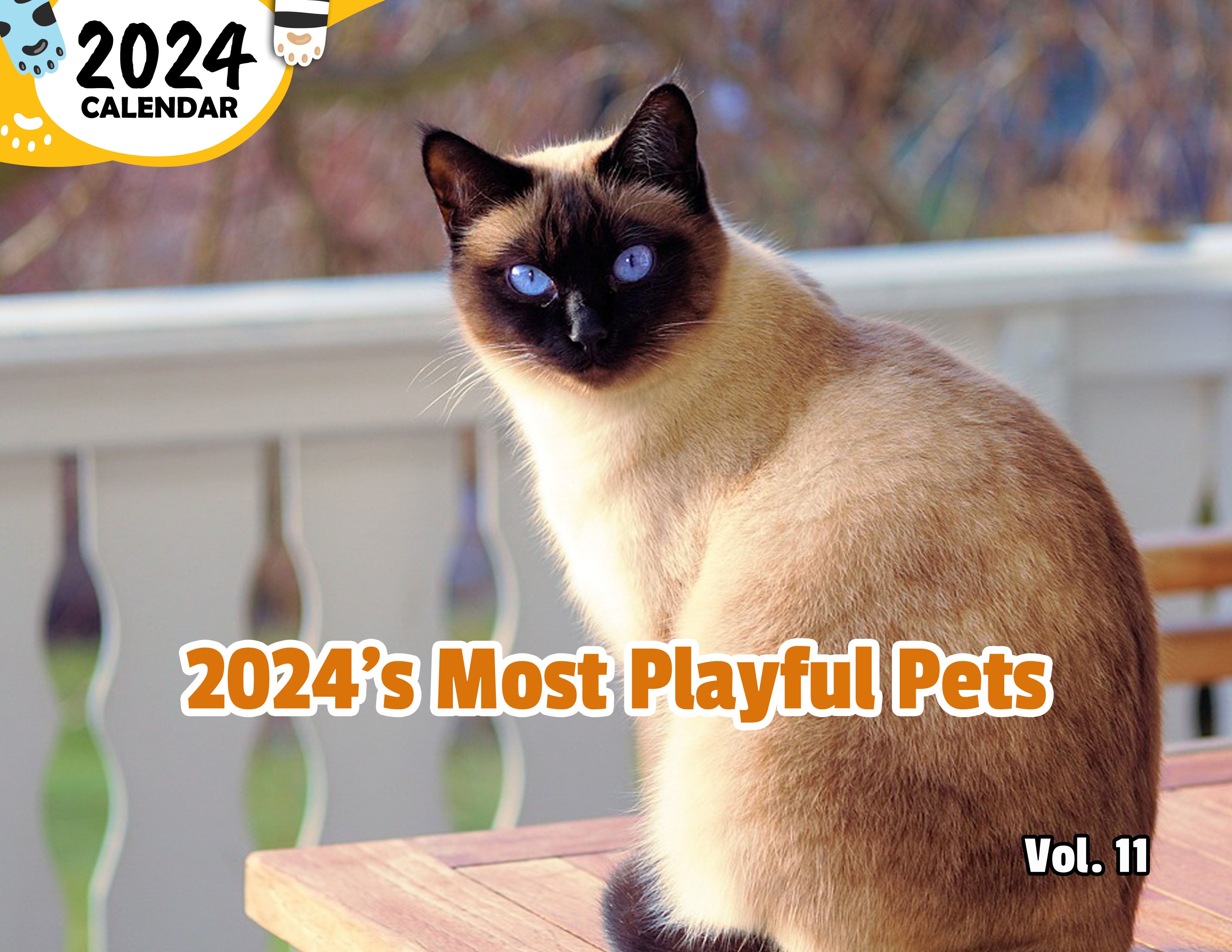 2024's Most Playful Pets Volume Eleven: 2024 Wall Calendar (Published)
