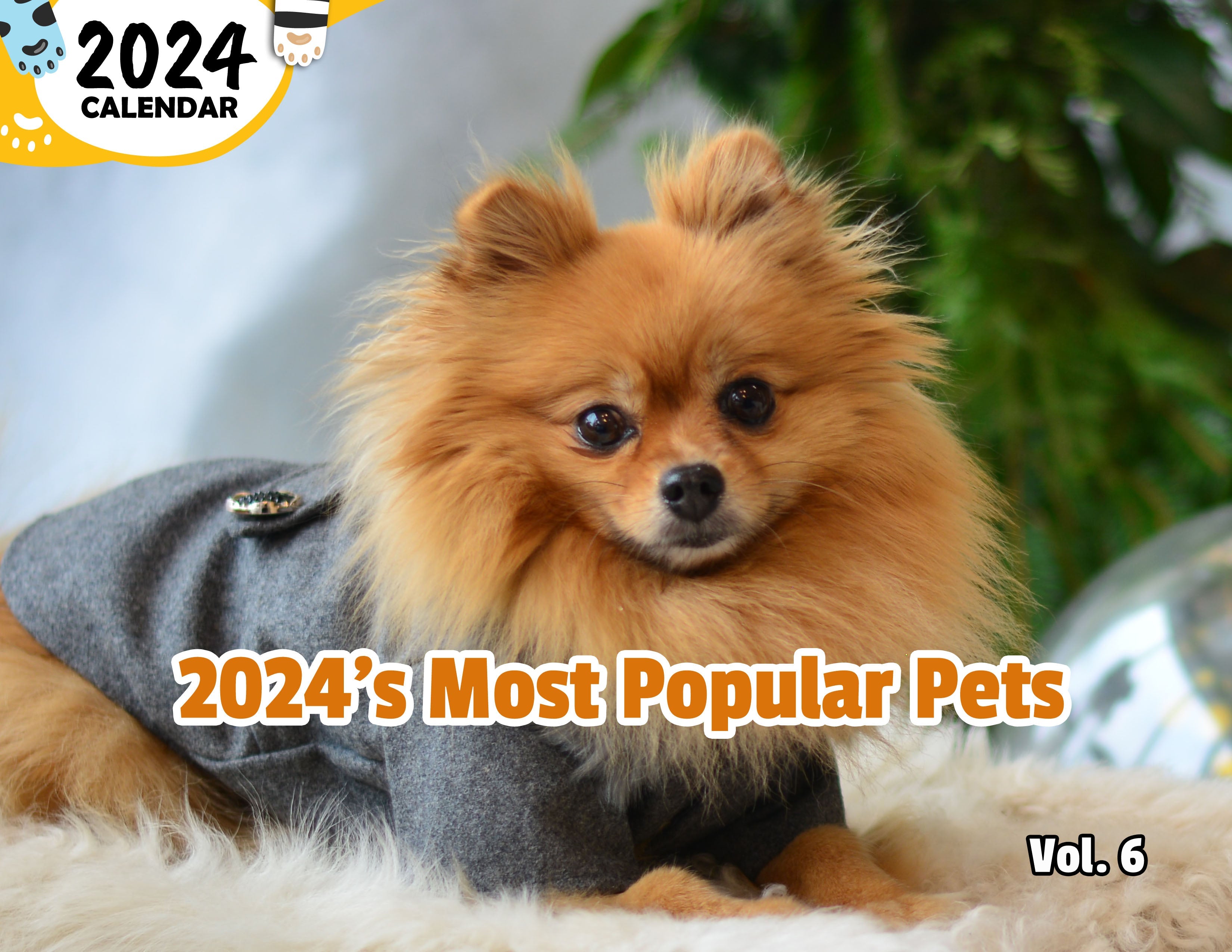 2024's Most Popular Pets Volume Six: 2024 Wall Calendar (Published)