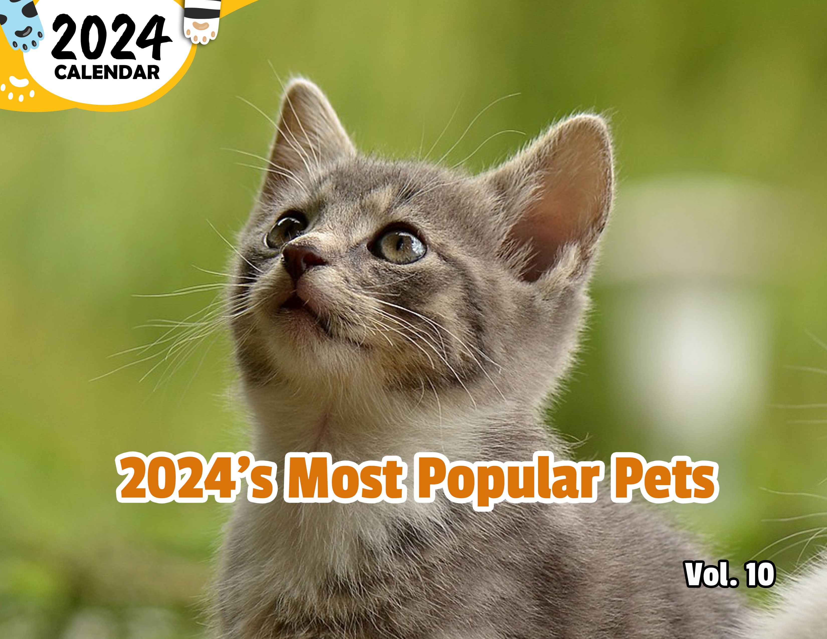 2024's Most Popular Pets Volume Ten: 2024 Wall Calendar (Published)