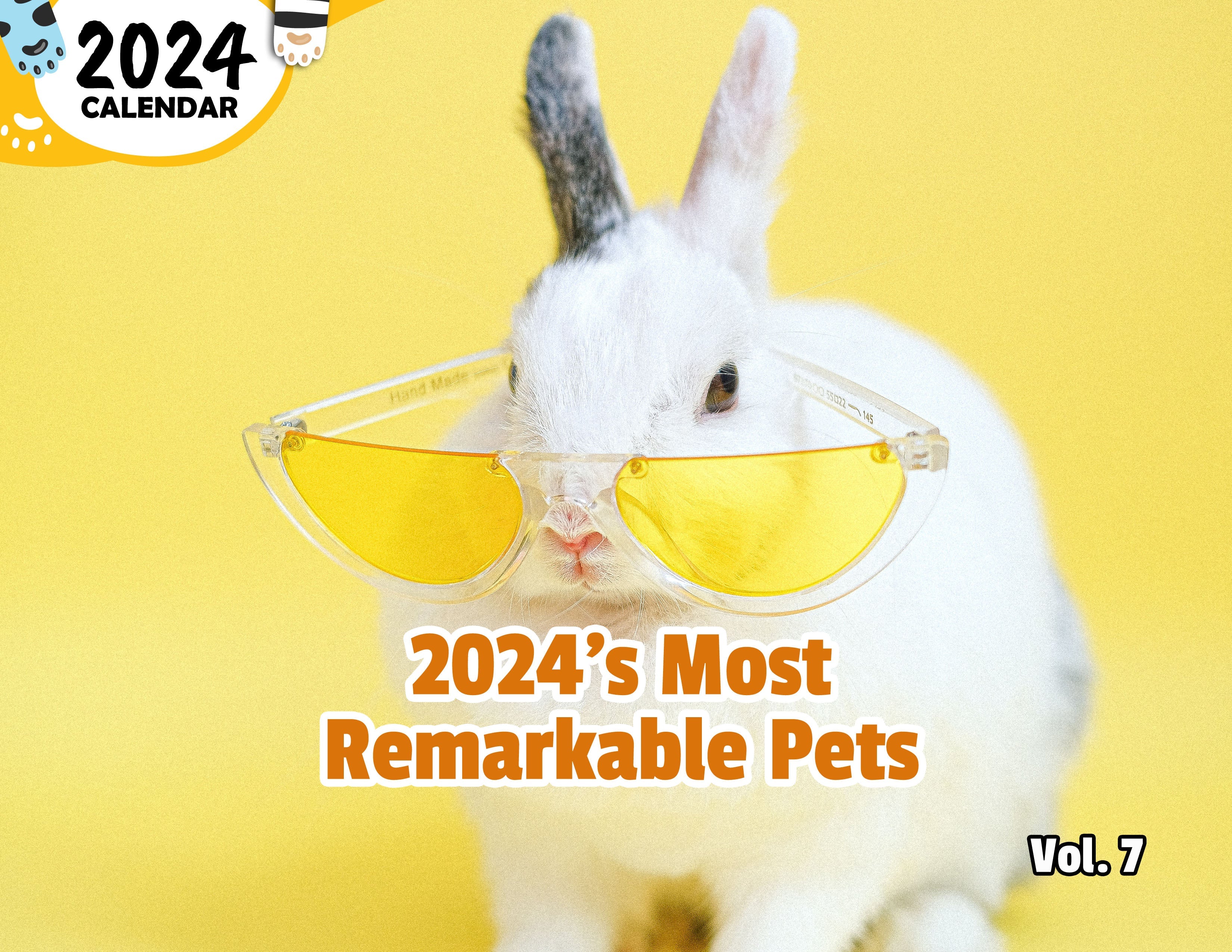 2024's Most Remarkable Pets Volume Seven: 2024 Wall Calendar (Published)