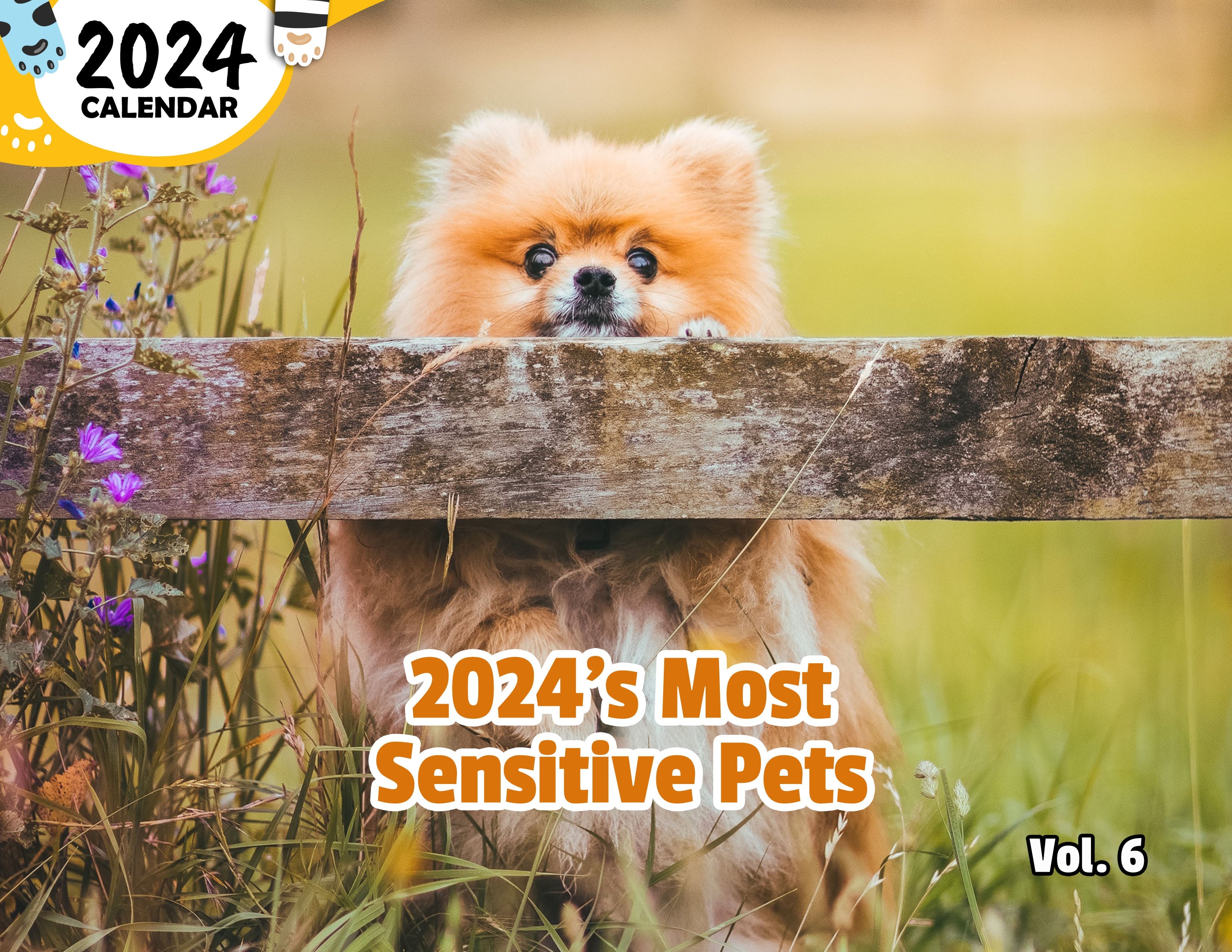 2024's Most Sensitive Pets Volume Six: 2024 Wall Calendar (Published)