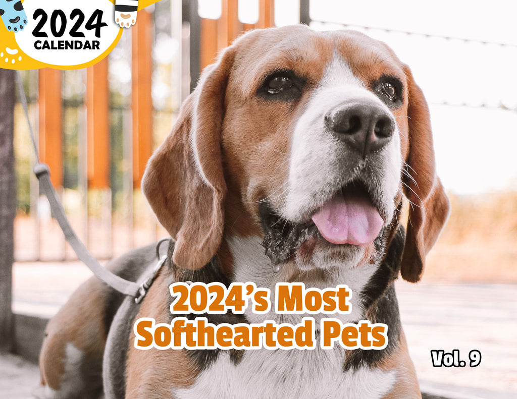 2024's Most Softhearted Pets Volume Nine: 2024 Wall Calendar (Published)